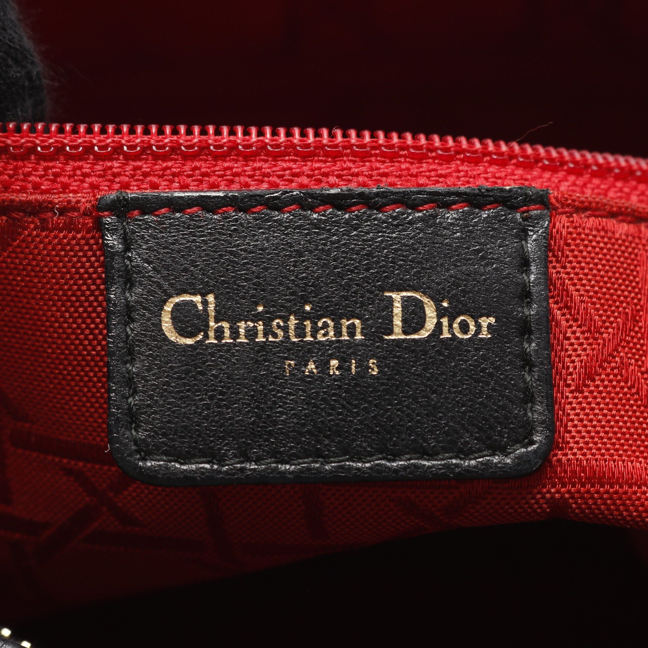 Dior Dior Lady Dior Large Handbag Leather Black Size ONE SIZE - 4 Thumbnail