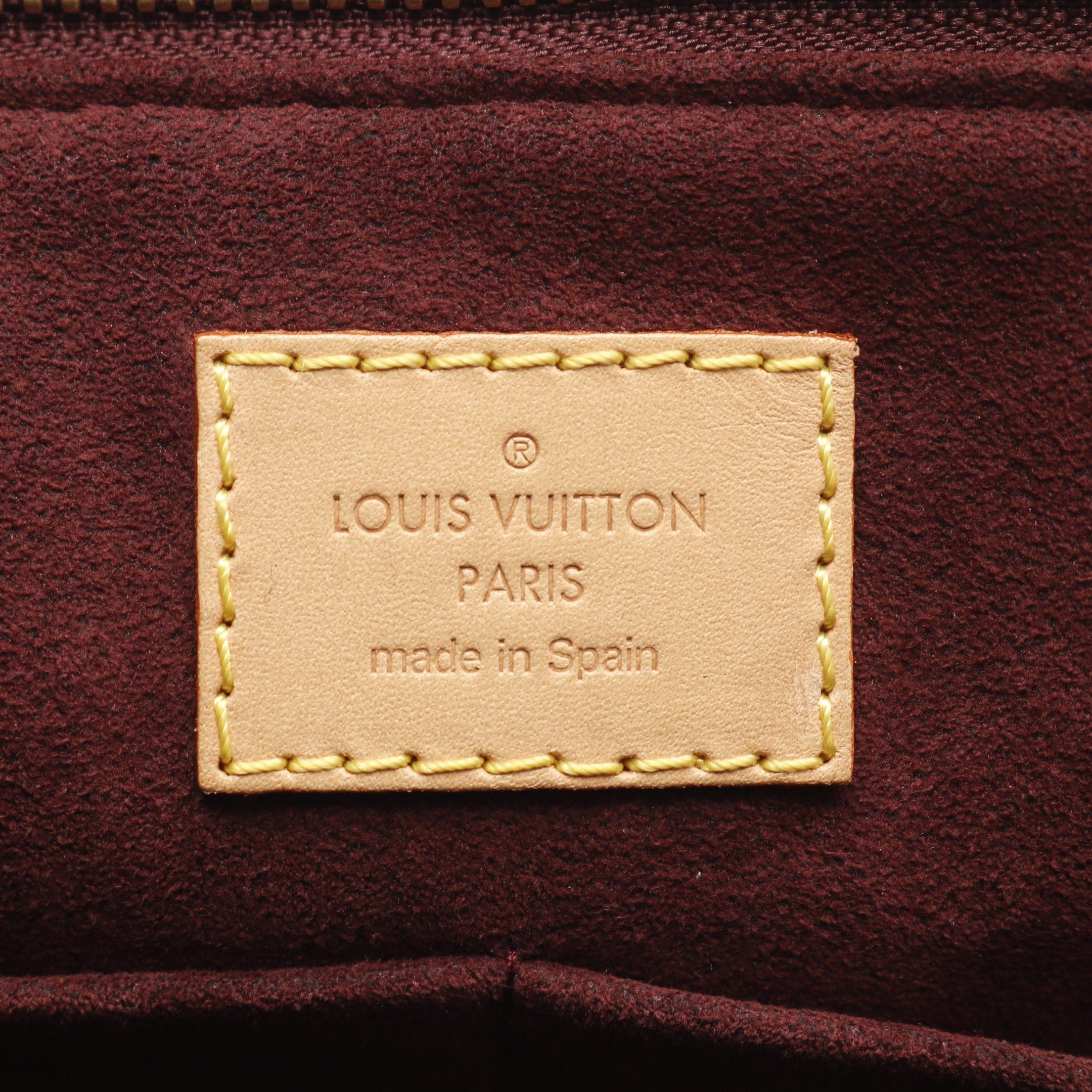 Louis Vuitton Louis Vuitton Soufflot Mm Monogram Handbag Leather Brown Size ONE SIZE - 4 Thumbnail