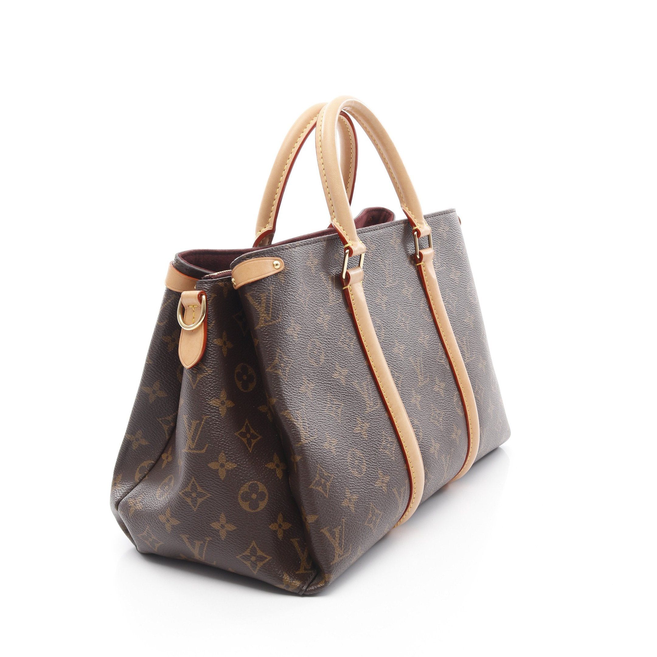 Louis Vuitton Louis Vuitton Soufflot Mm Monogram Handbag Leather Brown Size ONE SIZE - 2 Thumbnail