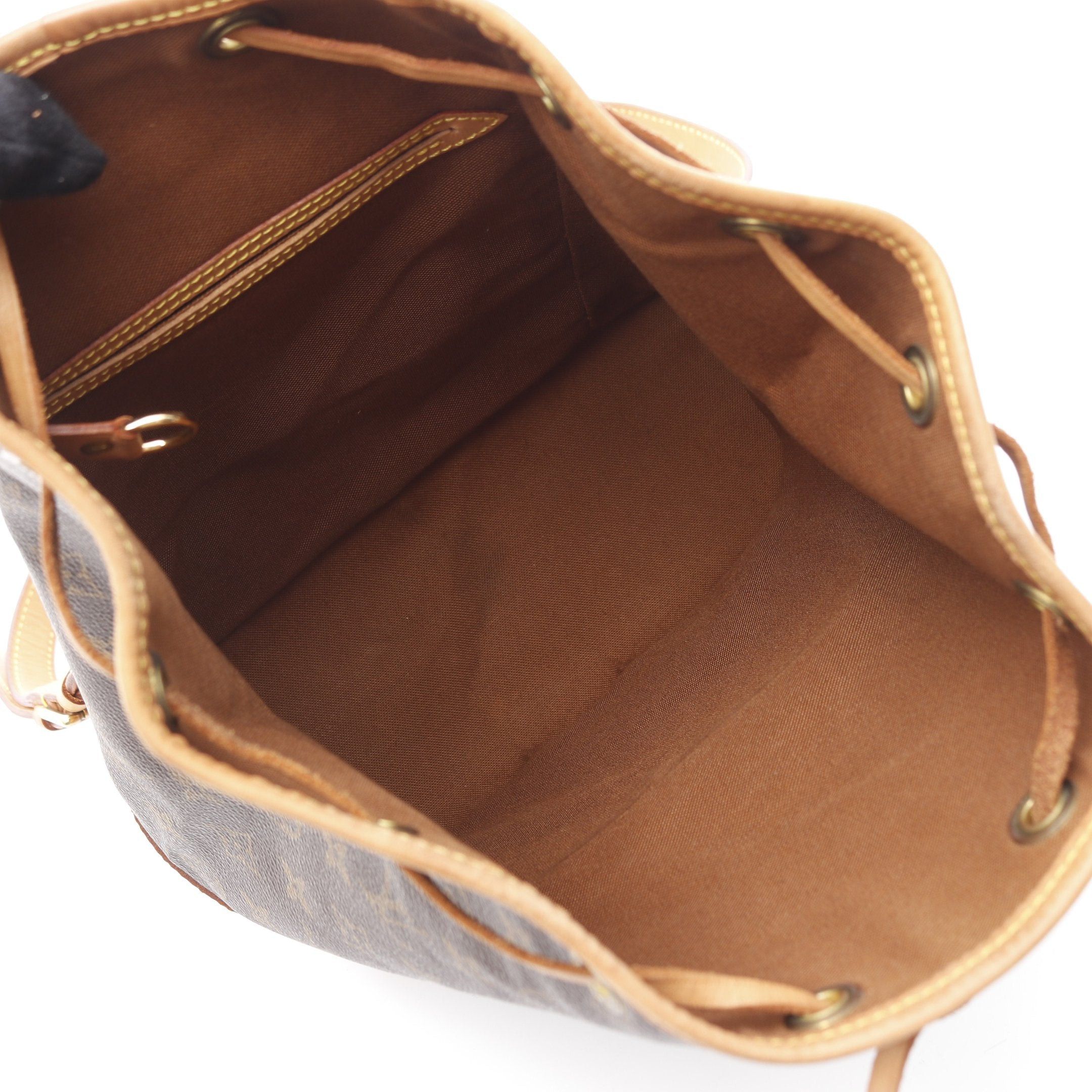 Louis Vuitton Louis Vuitton Montsouris Mm Monogram Backpack Rucksack Leather Brown Size ONE SIZE - 3 Thumbnail