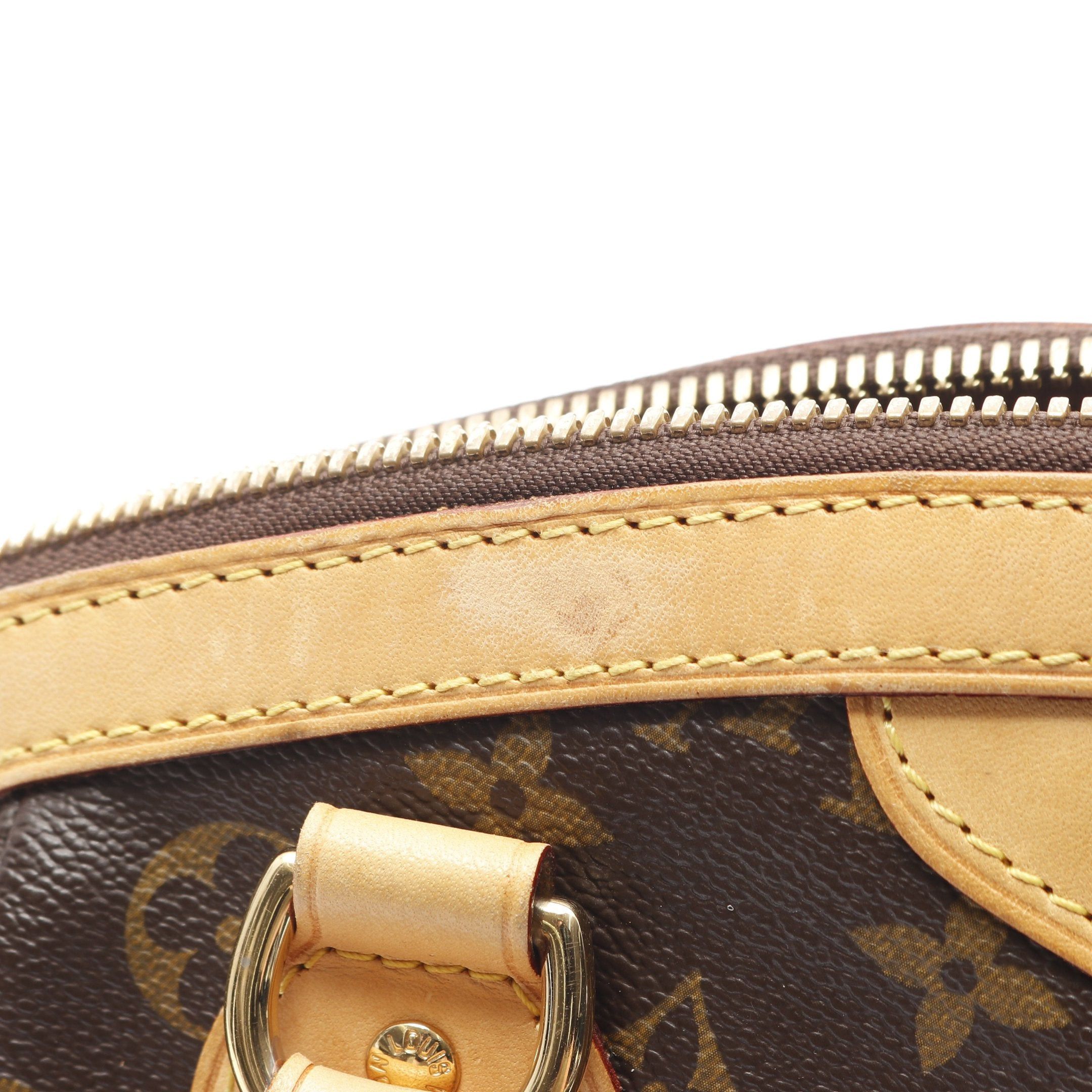Louis Vuitton Louis Vuitton Tivoli Pm Monogram Handbag Leather Brown Size ONE SIZE - 9 Thumbnail