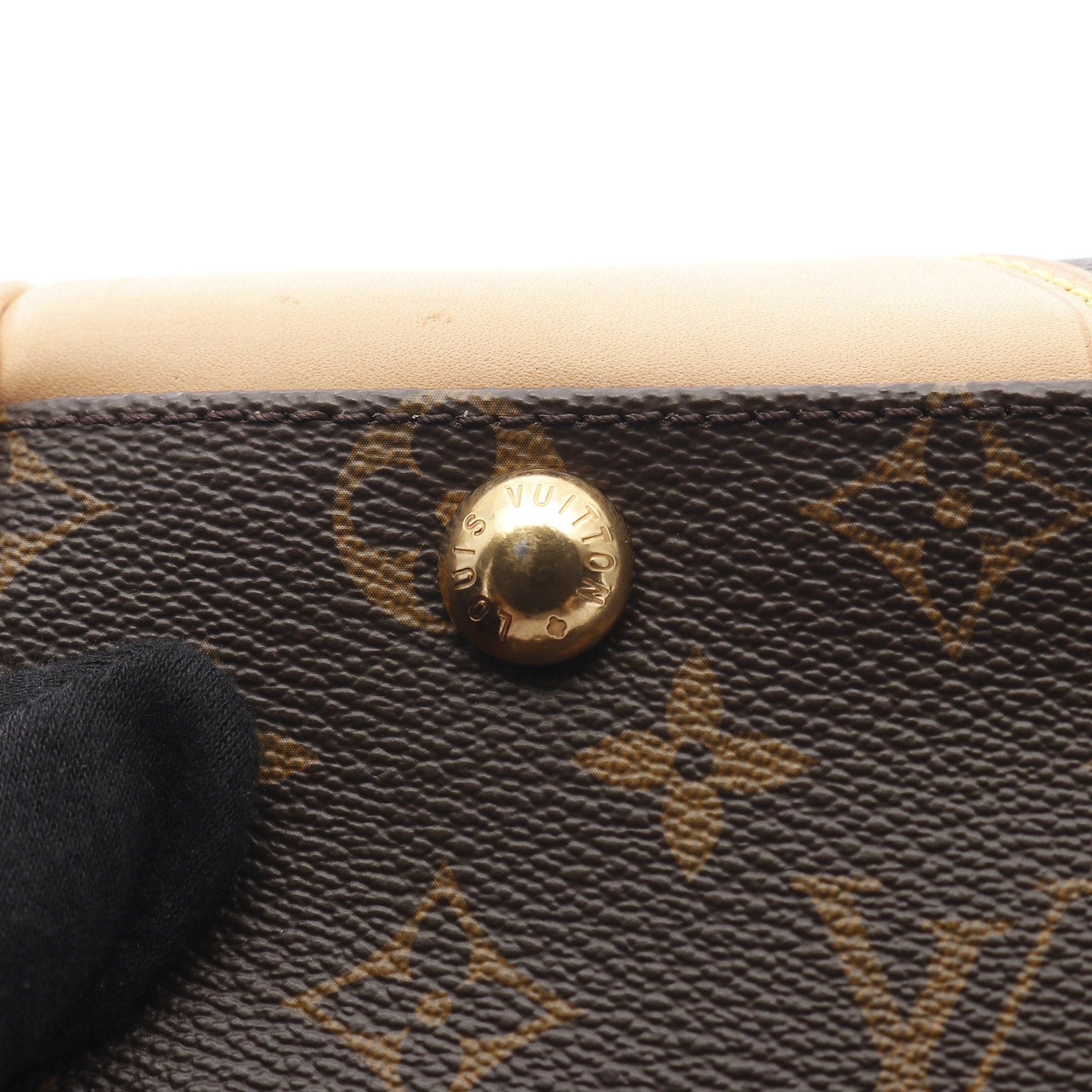 Louis Vuitton Louis Vuitton Beverly Mm Monogram Shoulder Bag Leather Brown Size ONE SIZE - 8 Thumbnail
