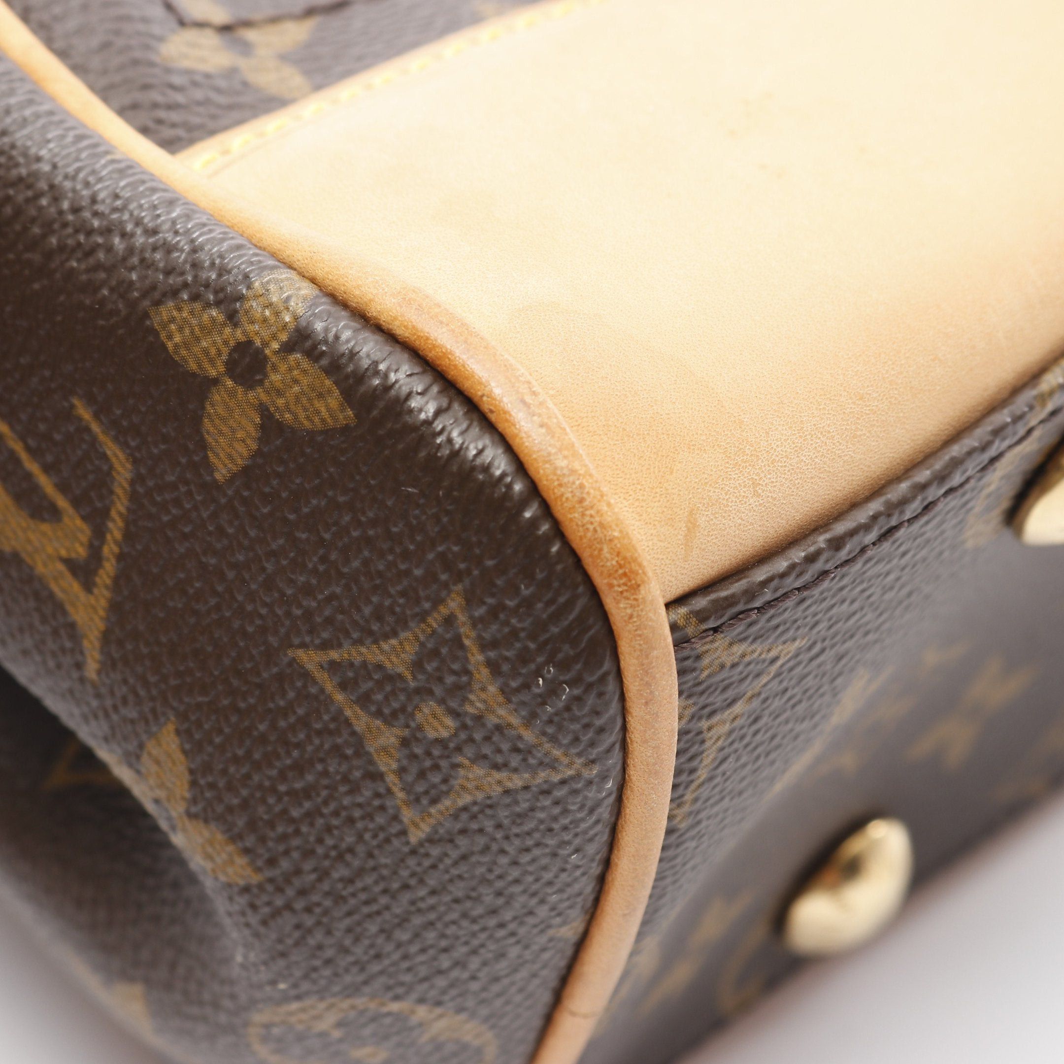 Louis Vuitton Louis Vuitton Beverly Mm Monogram Shoulder Bag Leather Brown Size ONE SIZE - 7 Thumbnail