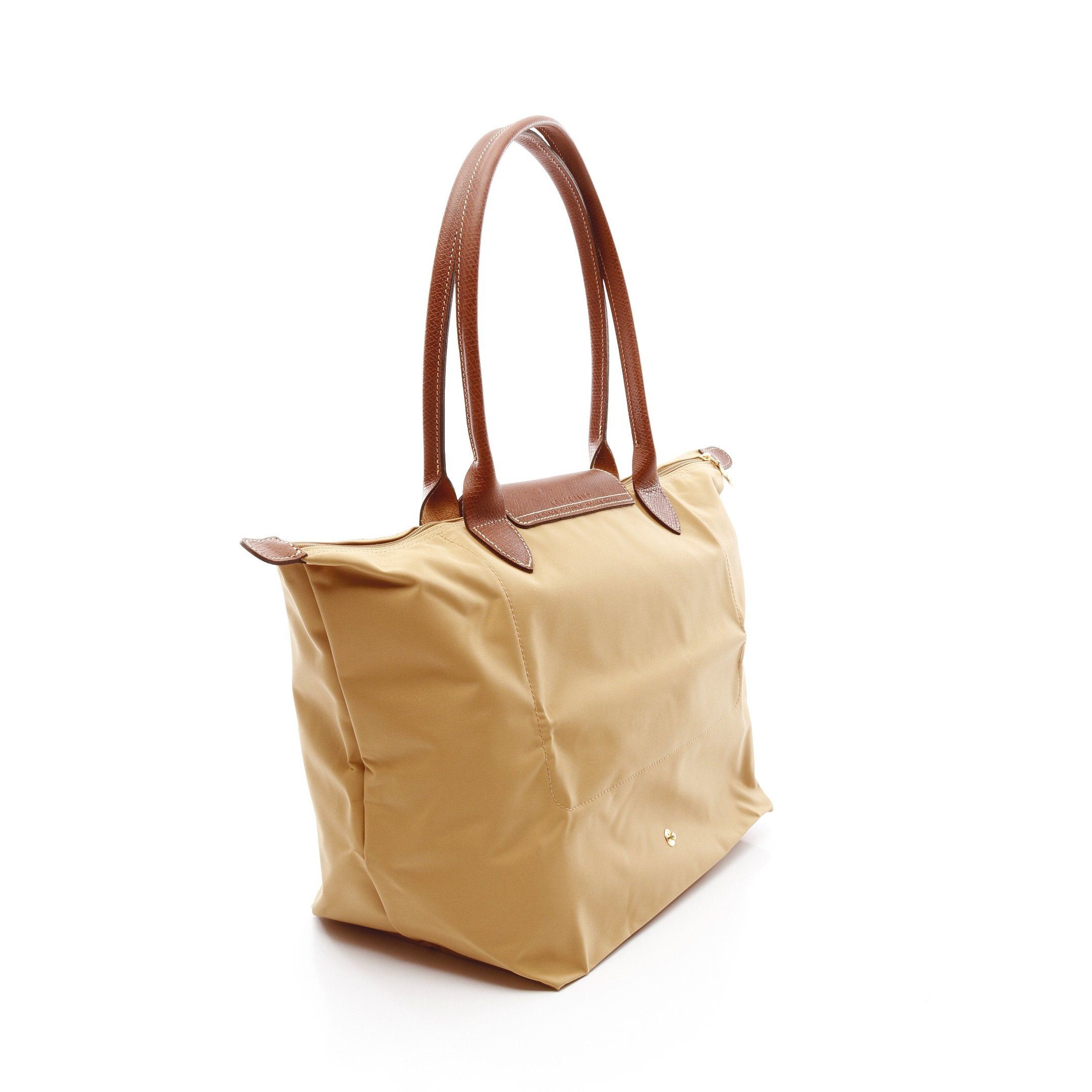 Longchamp Longchamp Le Preage Original L Shoulder Bag Tote Nylon Leather Yellow Brown Size ONE SIZE - 2 Thumbnail