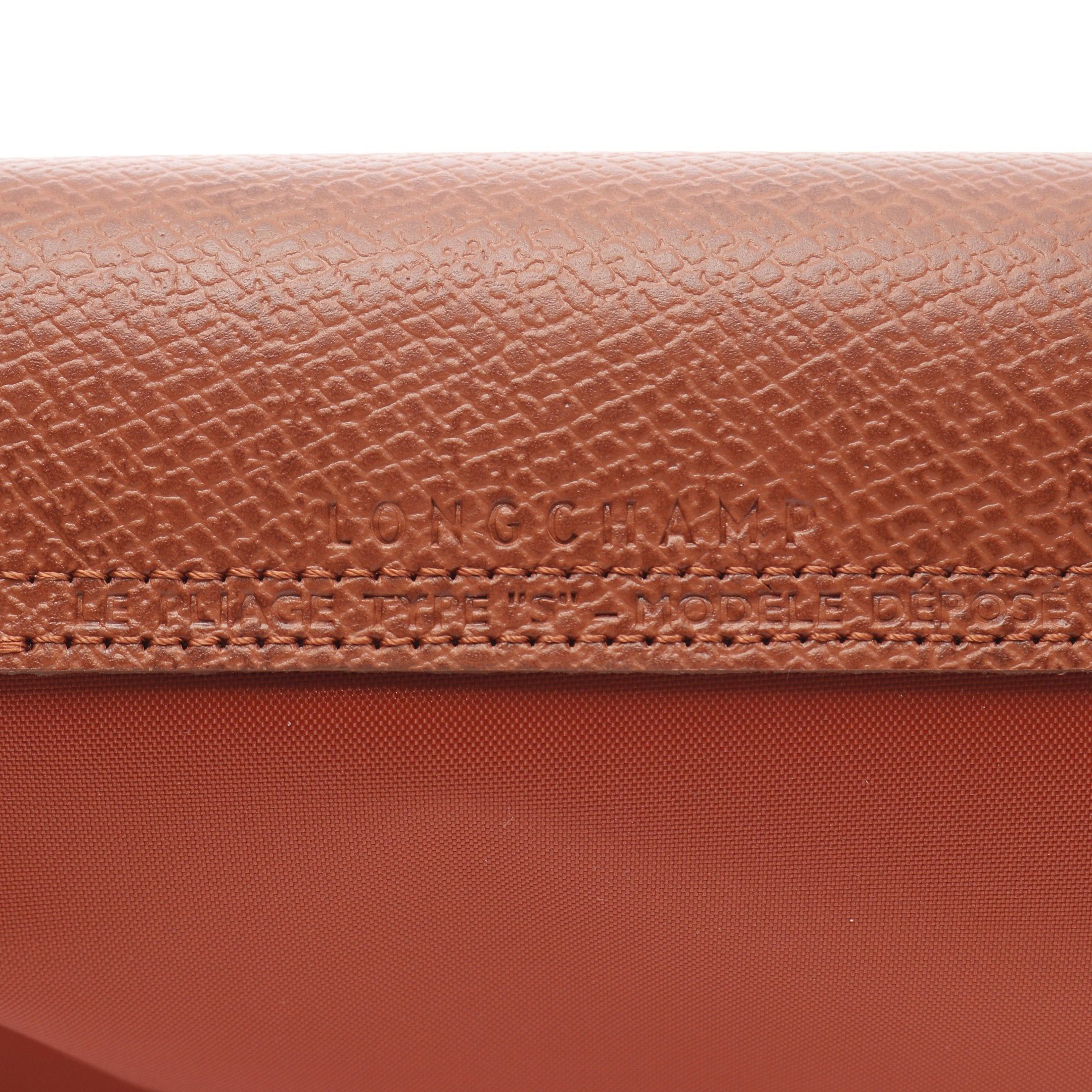 Longchamp Longchamp Le Preage Green S Top Handle Handbag Tote Bag Nylon Leather Red Brown Size ONE SIZE - 4 Thumbnail