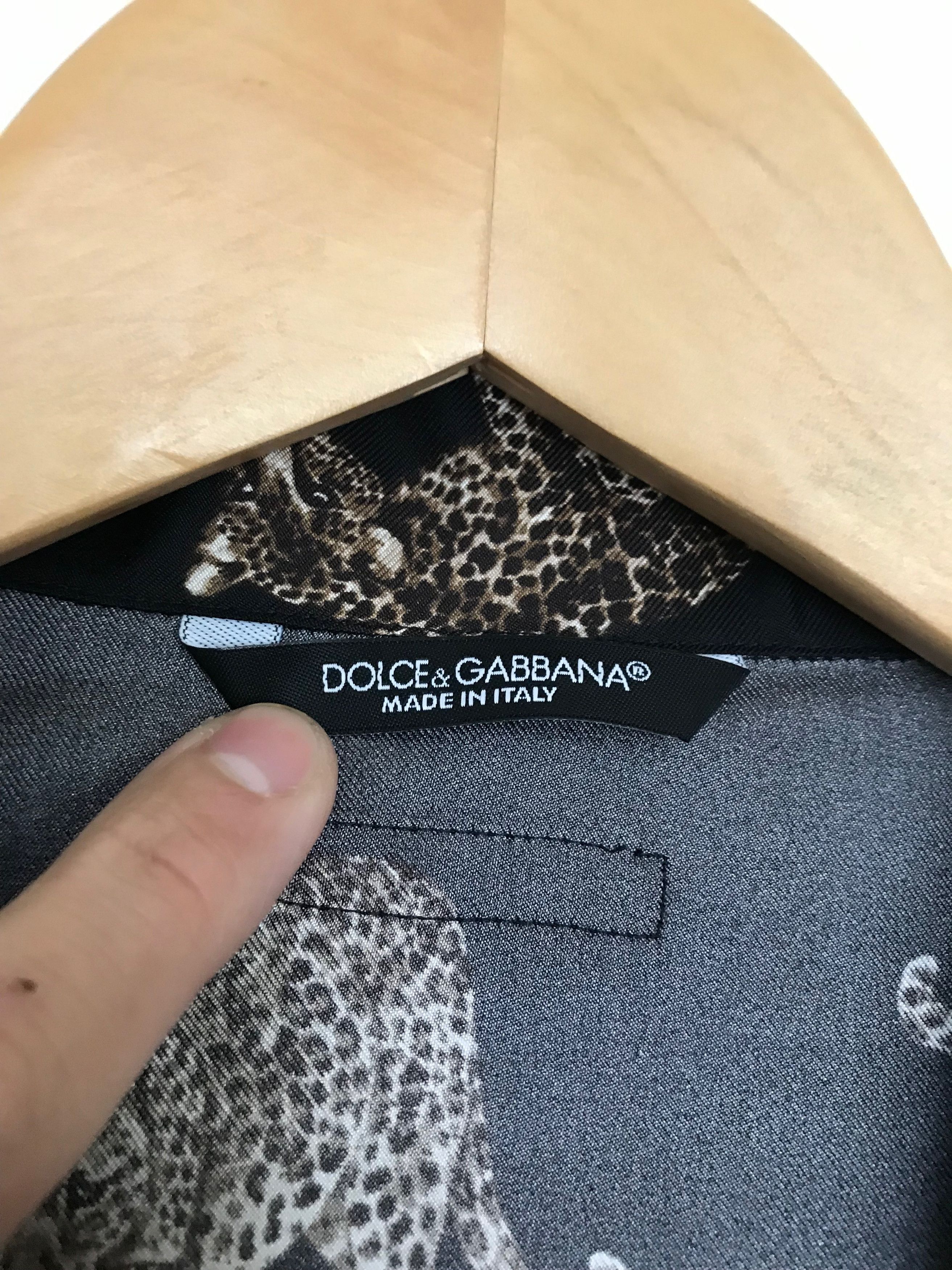 Dolce & Gabbana Silk Leopard Print Shirt [sz US15/EU38] Size US M / EU 48-50 / 2 - 5 Thumbnail