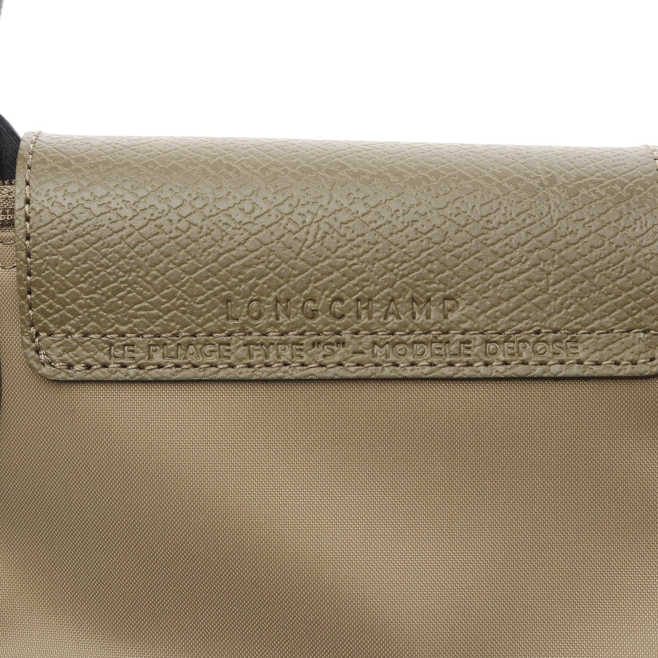 Longchamp Longchamp Le Preage Green S Top Handle Handbag Tote Bag Nylon Leather Khaki Size ONE SIZE - 4 Thumbnail
