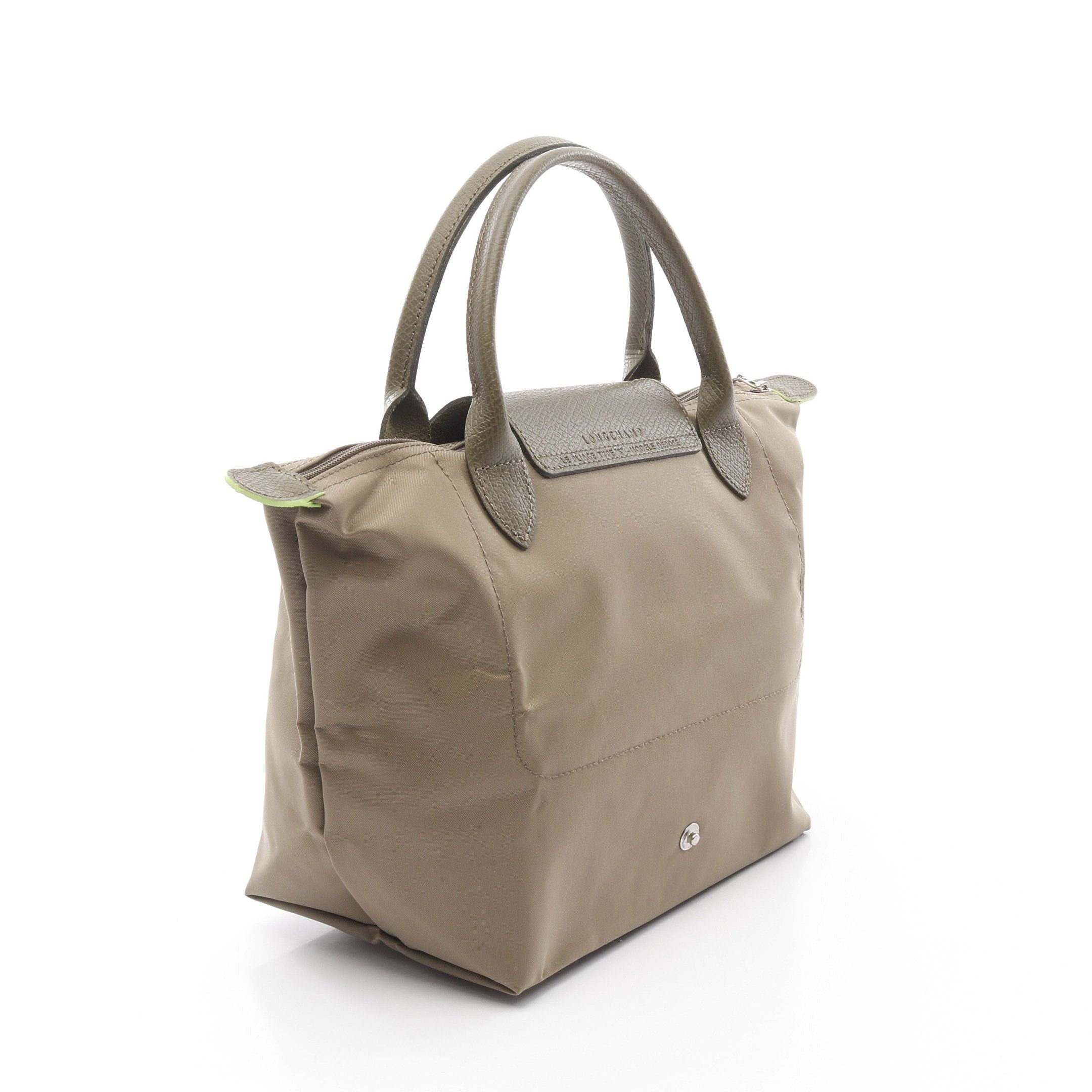 Longchamp Longchamp Le Preage Green S Top Handle Handbag Tote Bag Nylon Leather Khaki Size ONE SIZE - 2 Thumbnail