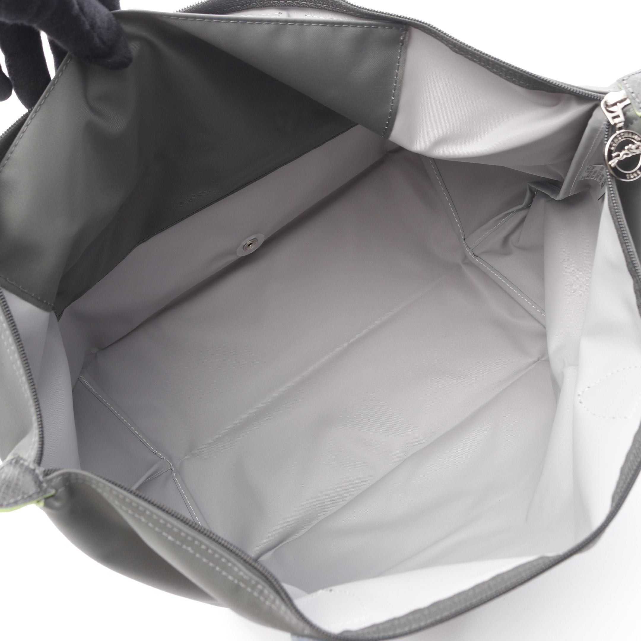 Longchamp Longchamp Le Preage Green L Shoulder Bag Nylon Leather Dark Gray Size ONE SIZE - 3 Thumbnail