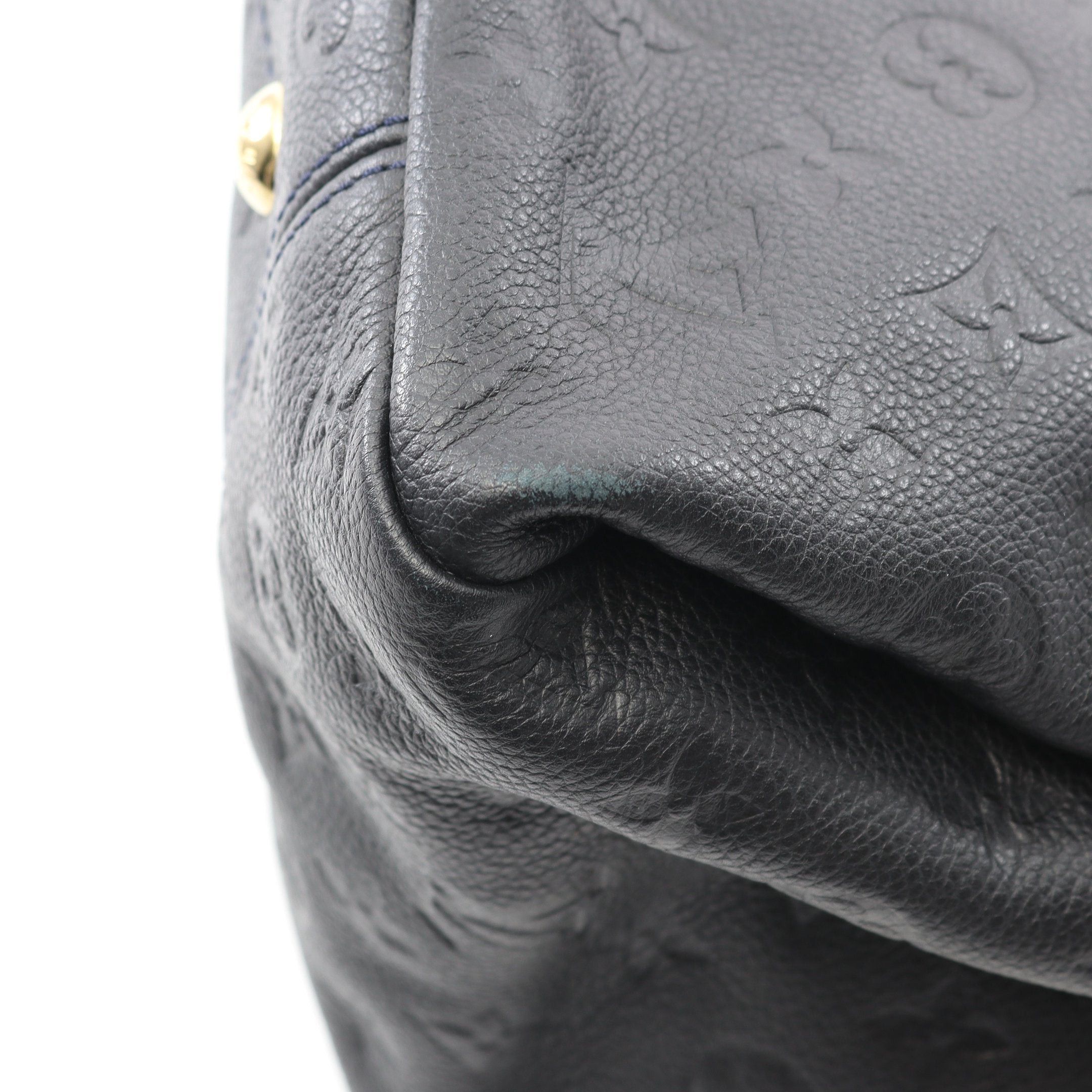 Louis Vuitton Louis Vuitton Artsy Mm Monogram Empreinte Infini One Shoulder Bag Leather Dark Navy Size ONE SIZE - 6 Thumbnail