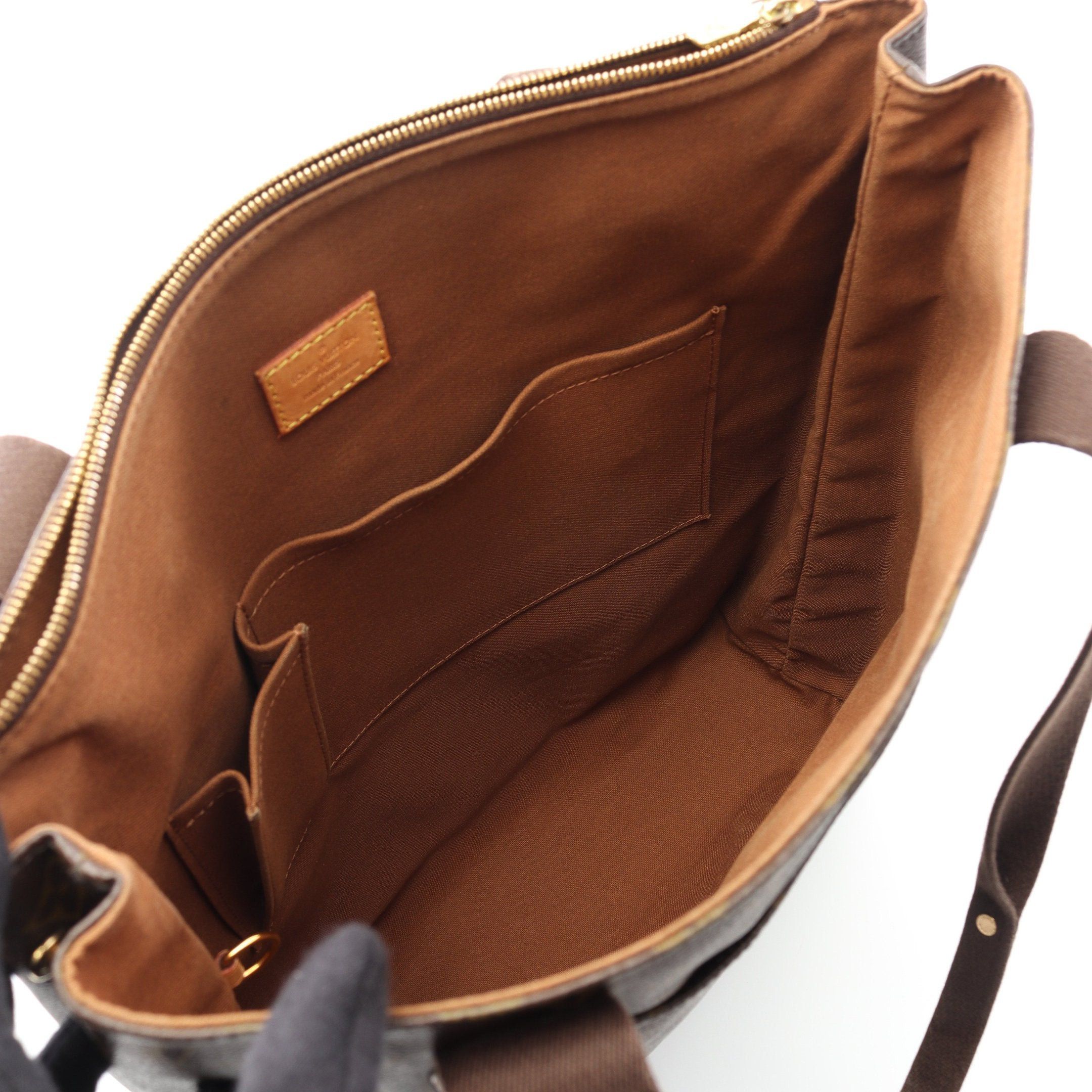 Louis Vuitton Louis Vuitton Hippopotamus Bobourg Monogram Shoulder Bag Tote Leather Brown Size ONE SIZE - 3 Thumbnail