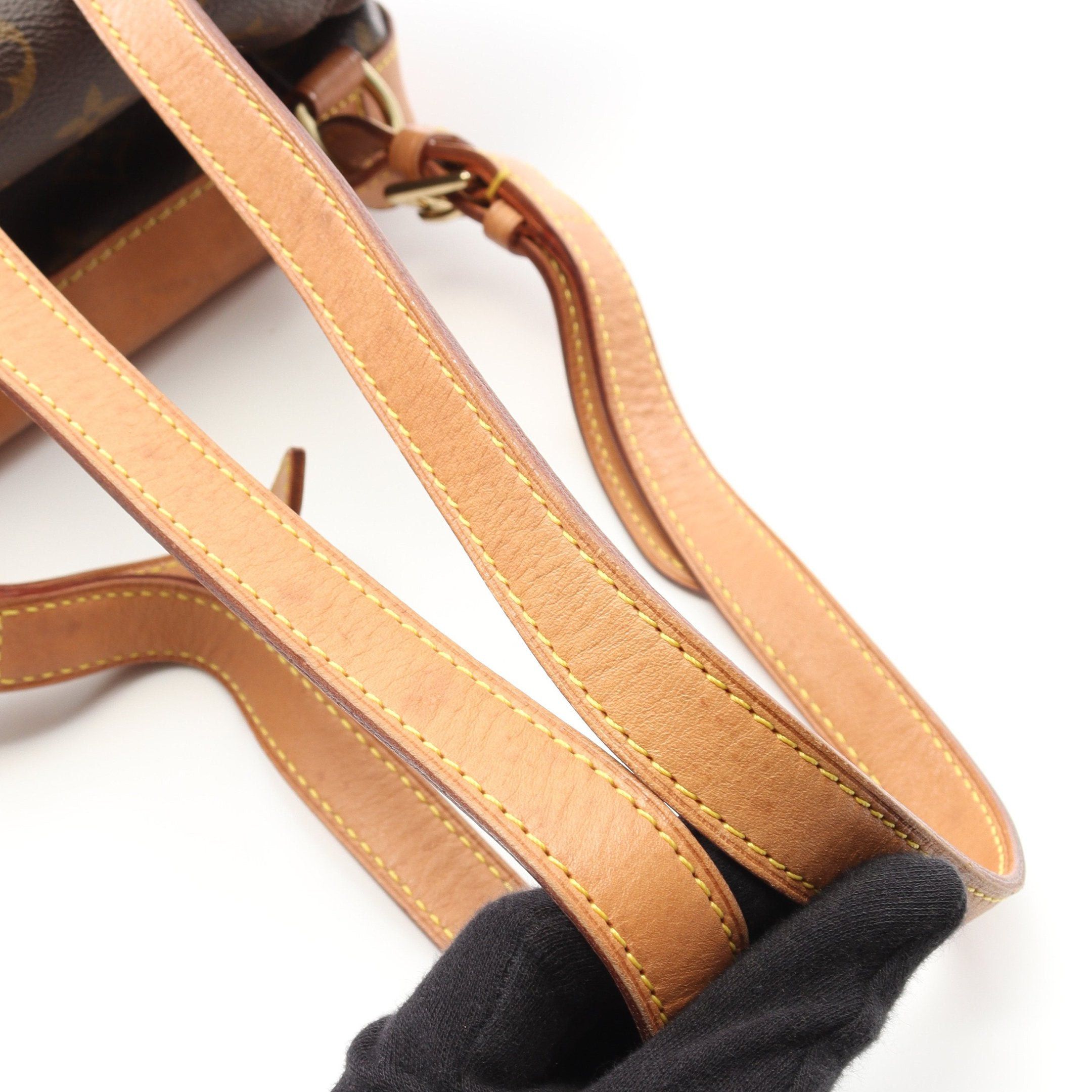 Louis Vuitton Louis Vuitton Montsouris Mm Monogram Backpack Rucksack Leather Brown Size ONE SIZE - 9 Thumbnail