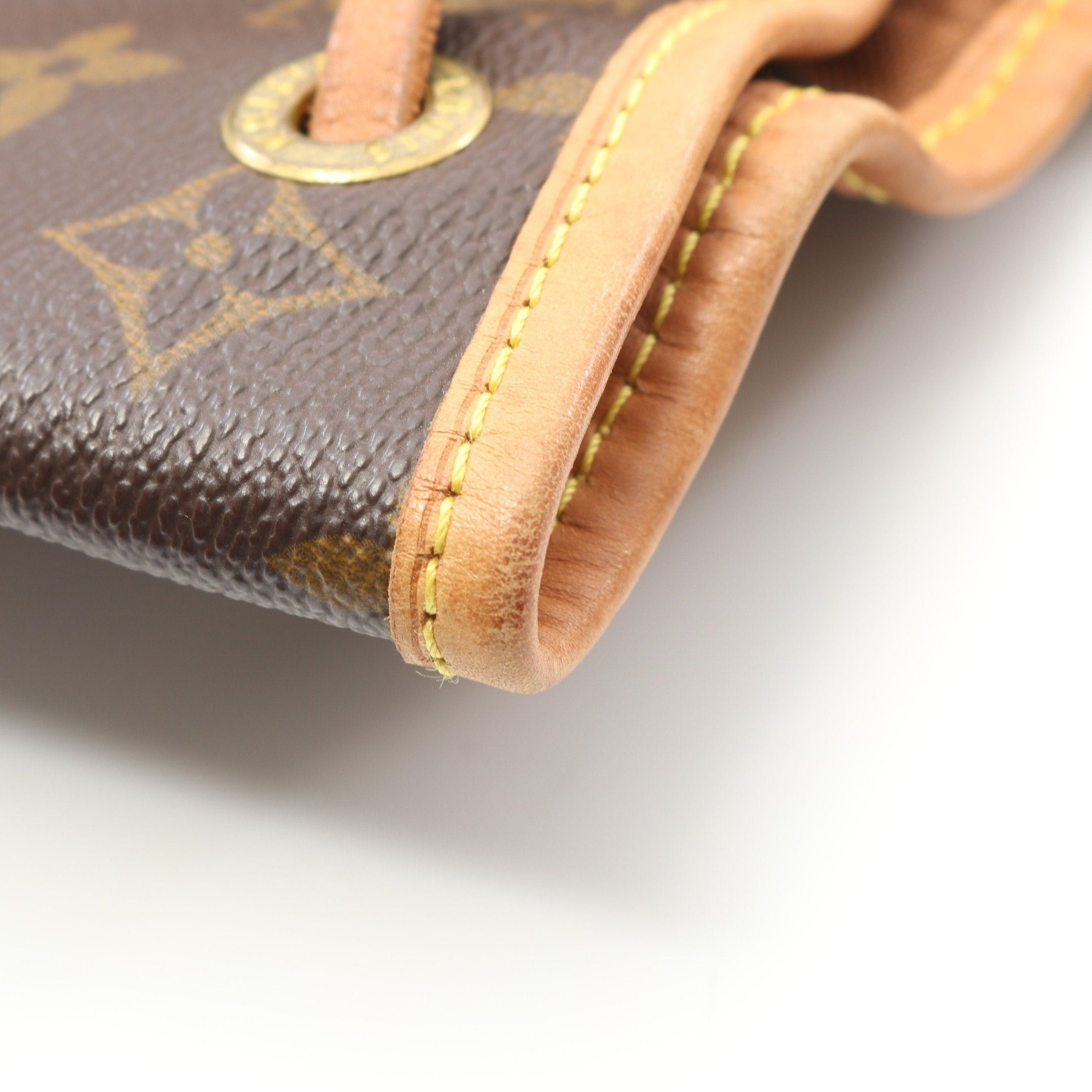 Louis Vuitton Louis Vuitton Montsouris Mm Monogram Backpack Rucksack Leather Brown Size ONE SIZE - 7 Thumbnail