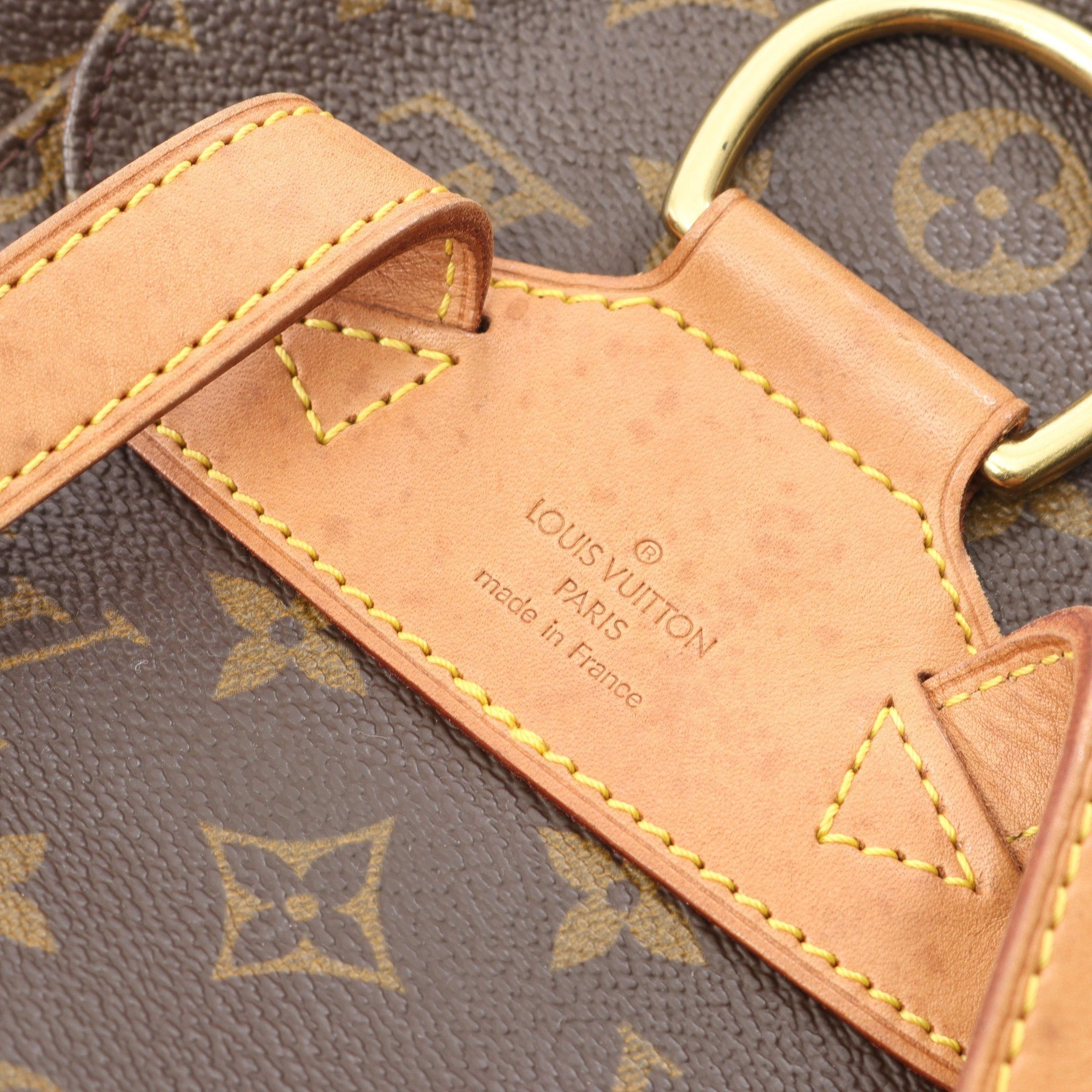 Louis Vuitton Louis Vuitton Montsouris Mm Monogram Backpack Rucksack Leather Brown Size ONE SIZE - 4 Thumbnail
