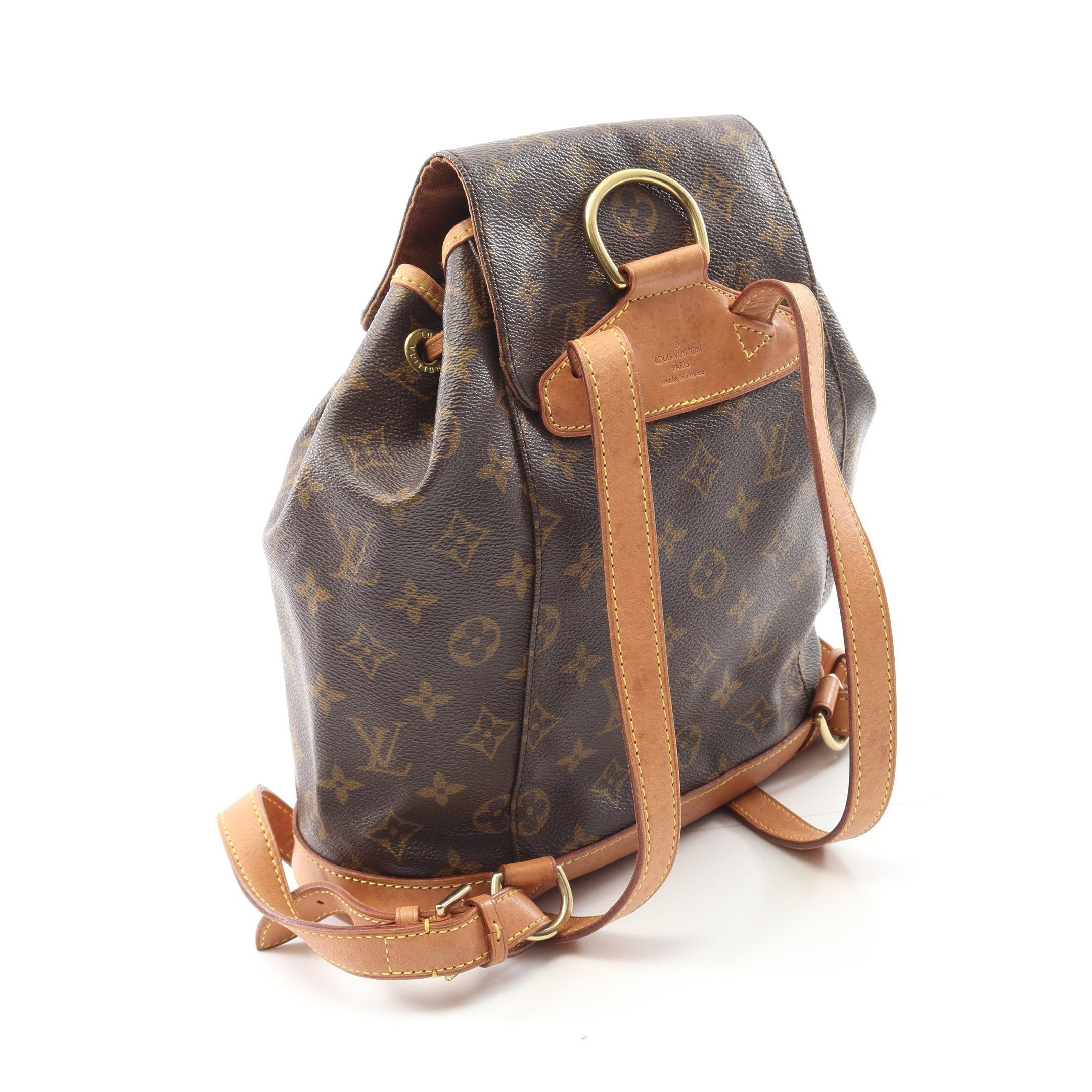Louis Vuitton Louis Vuitton Montsouris Mm Monogram Backpack Rucksack Leather Brown Size ONE SIZE - 2 Thumbnail