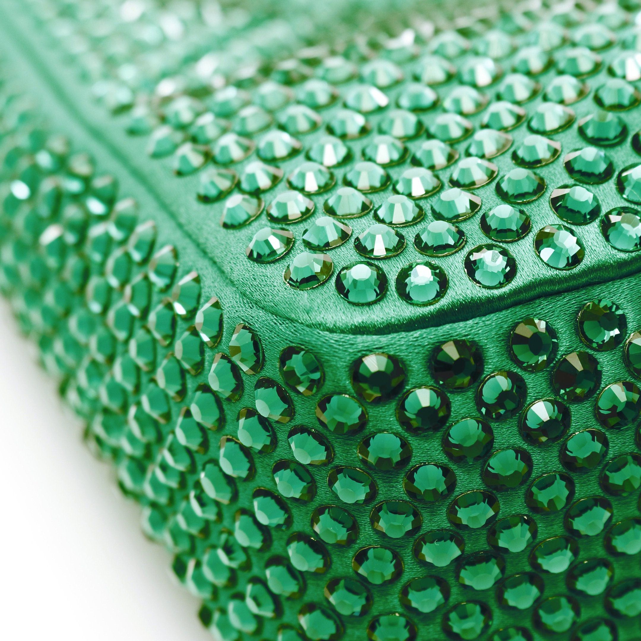 Prada Prada Re-Edition 2Awl Crystal Handbag Satin Green Size ONE SIZE - 5 Thumbnail