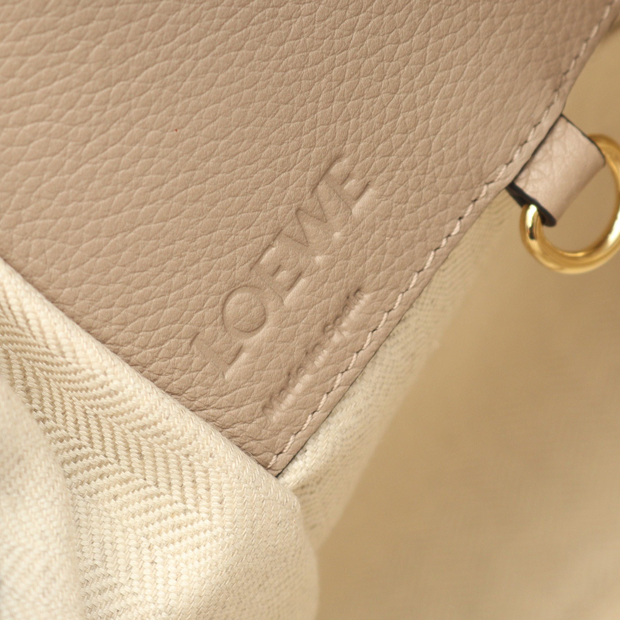Loewe Loewe Hammock Small Handbag Leather Gray Beige Brown Size ONE SIZE - 4 Thumbnail
