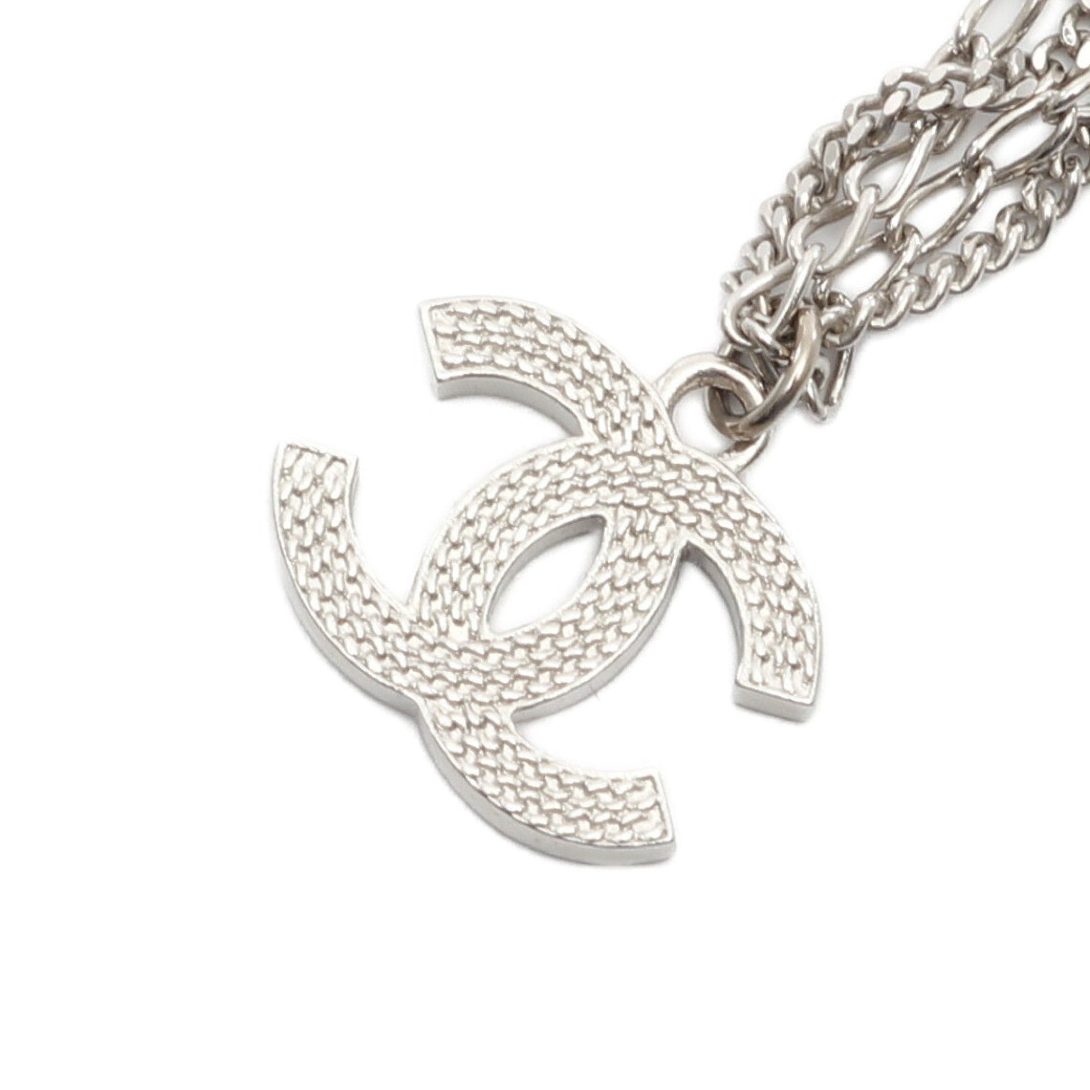 Chanel Chanel Coco Mark Necklace Plating Silver 09P Size ONE SIZE - 2 Thumbnail