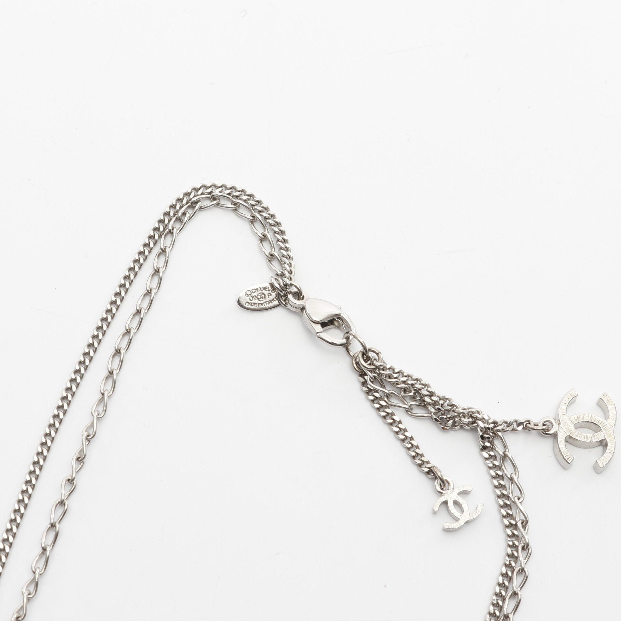 Chanel Chanel Coco Mark Necklace Plating Silver 09P Size ONE SIZE - 4 Thumbnail
