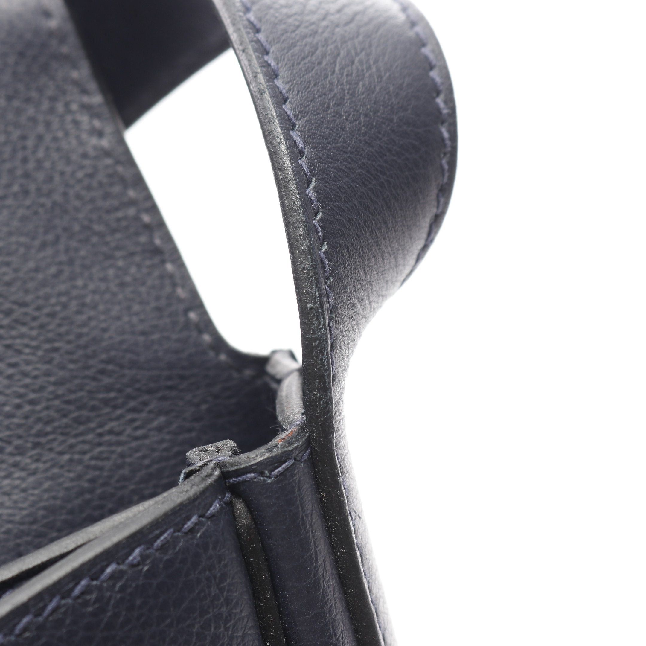 Hermes Hermes Steep Light Junior Bleu Nui Shoulder Bag Evercolor Dark Navy Silver Hardware Z Stamp Size ONE SIZE - 7 Thumbnail