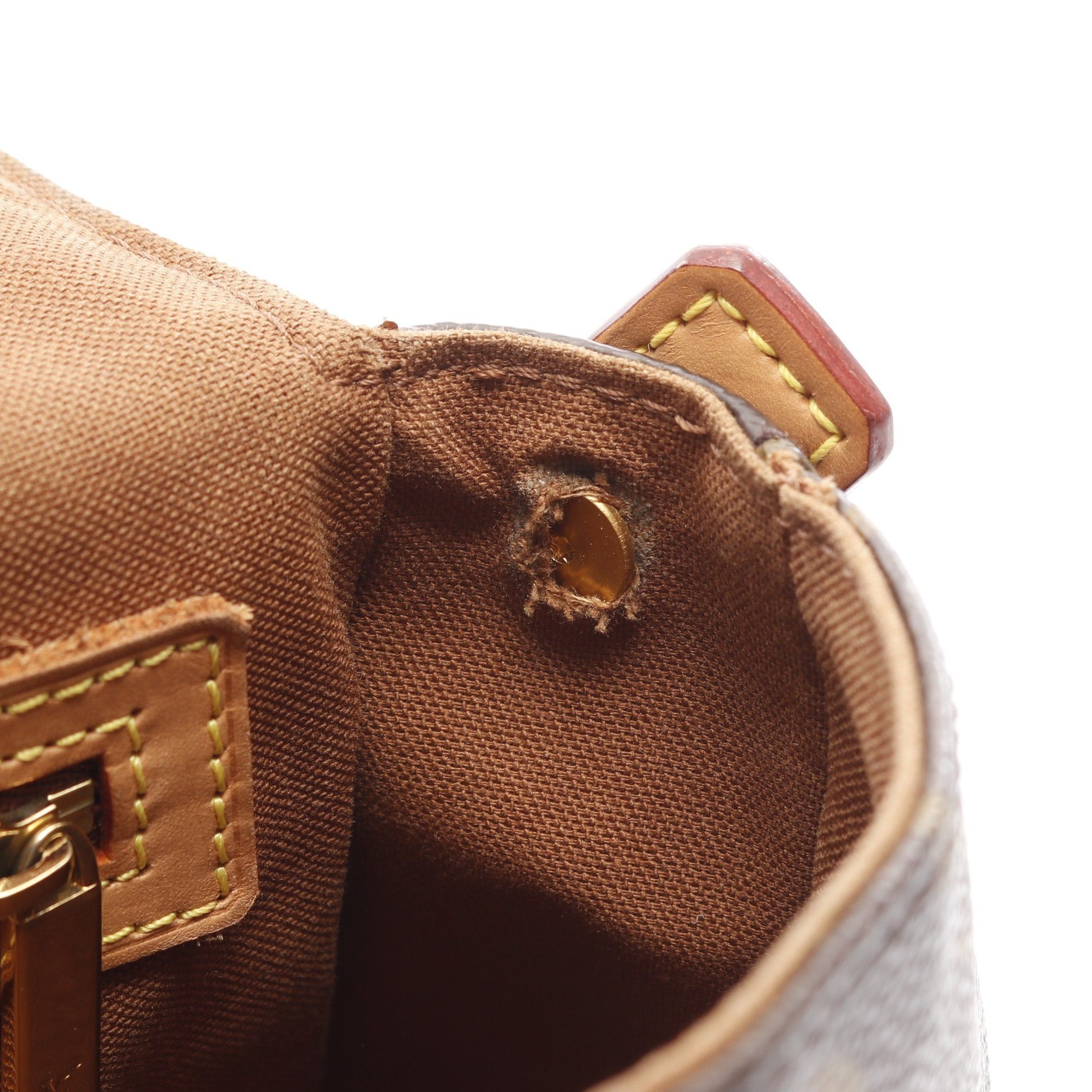 Louis Vuitton Louis Vuitton Mini Looping Monogram Handbag Leather Brown Size ONE SIZE - 7 Thumbnail