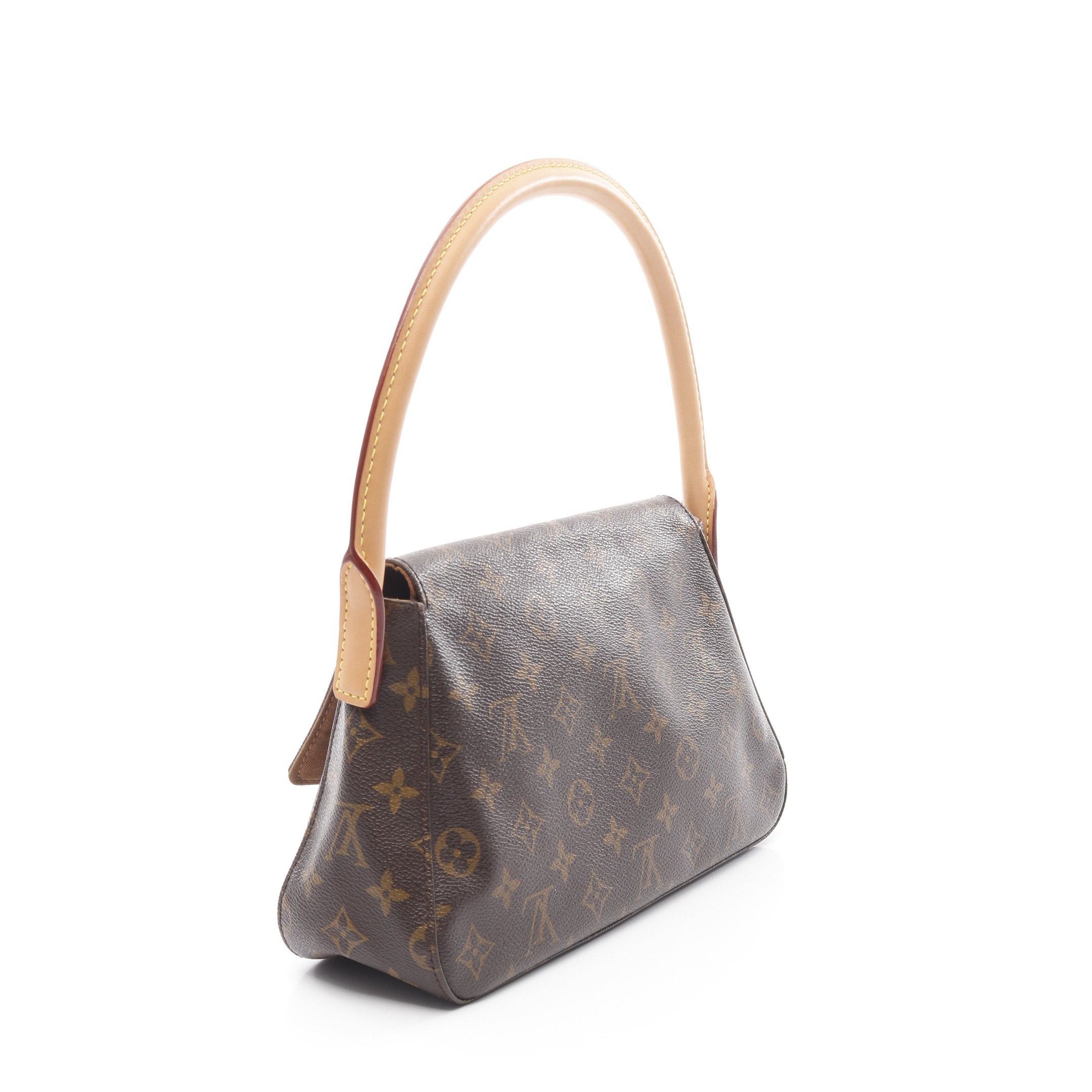 Louis Vuitton Louis Vuitton Mini Looping Monogram Handbag Leather Brown Size ONE SIZE - 2 Thumbnail