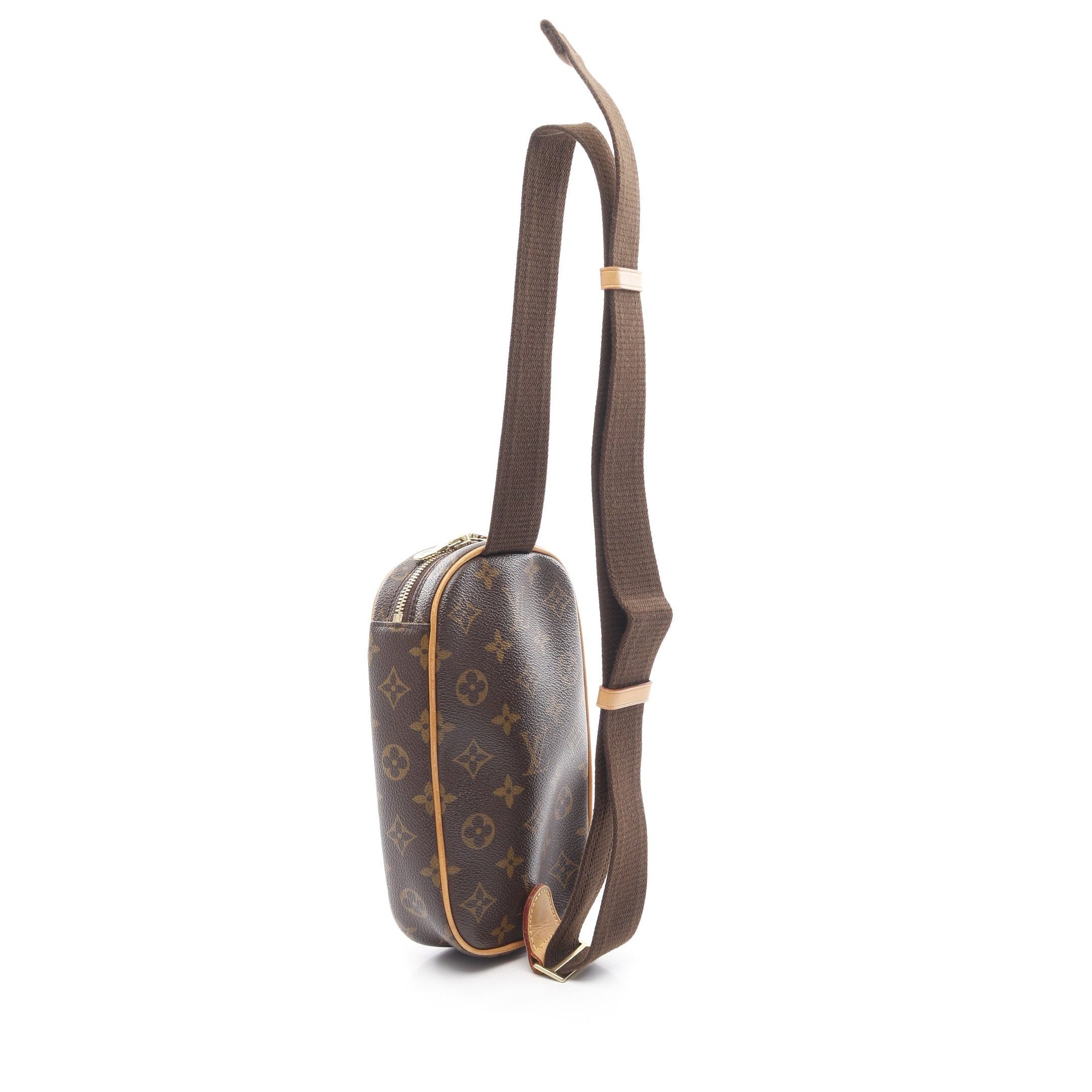 Louis Vuitton Louis Vuitton Pochette Ganju Monogram Body Bag Leather Brown Size ONE SIZE - 2 Thumbnail