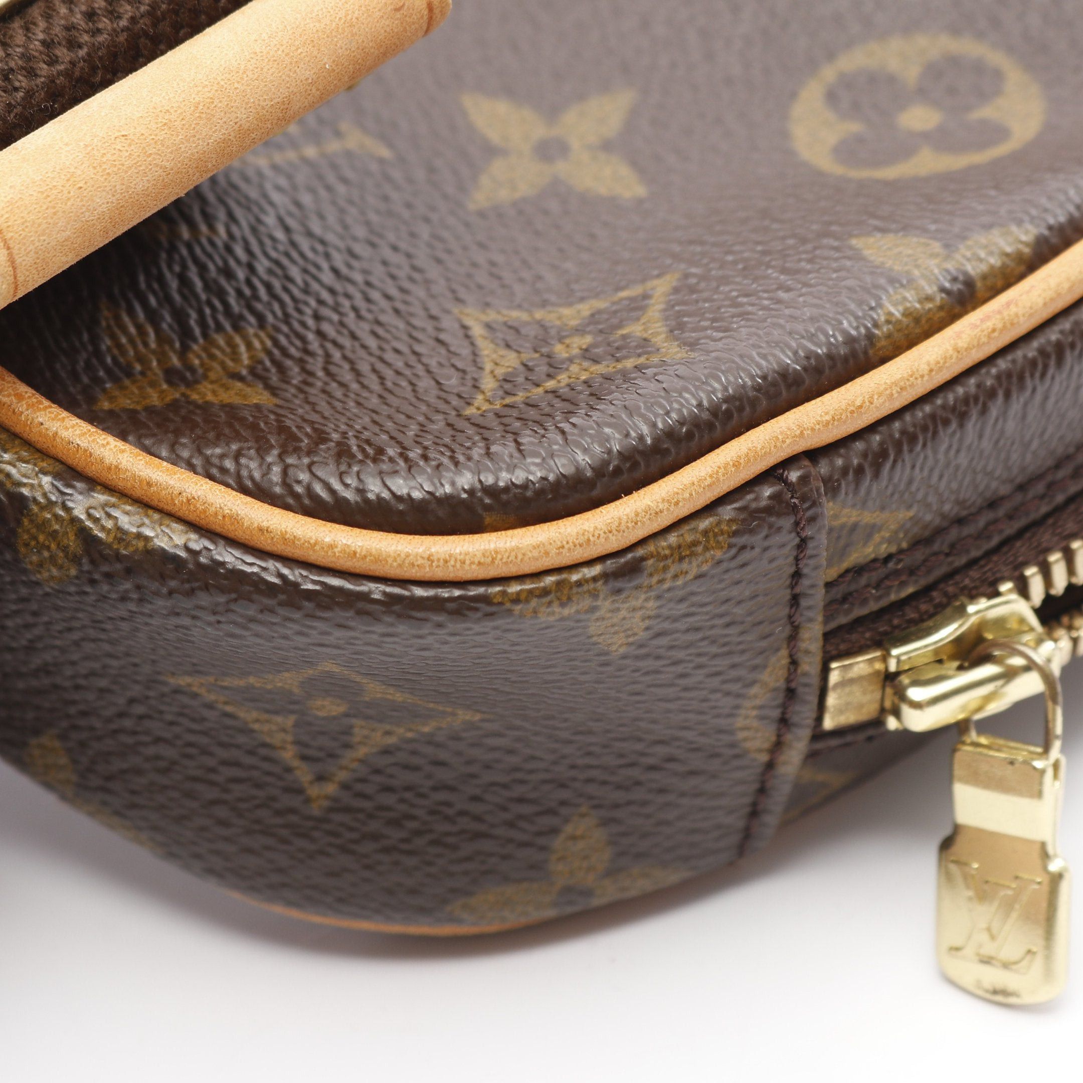 Louis Vuitton Louis Vuitton Pochette Ganju Monogram Body Bag Leather Brown Size ONE SIZE - 7 Thumbnail