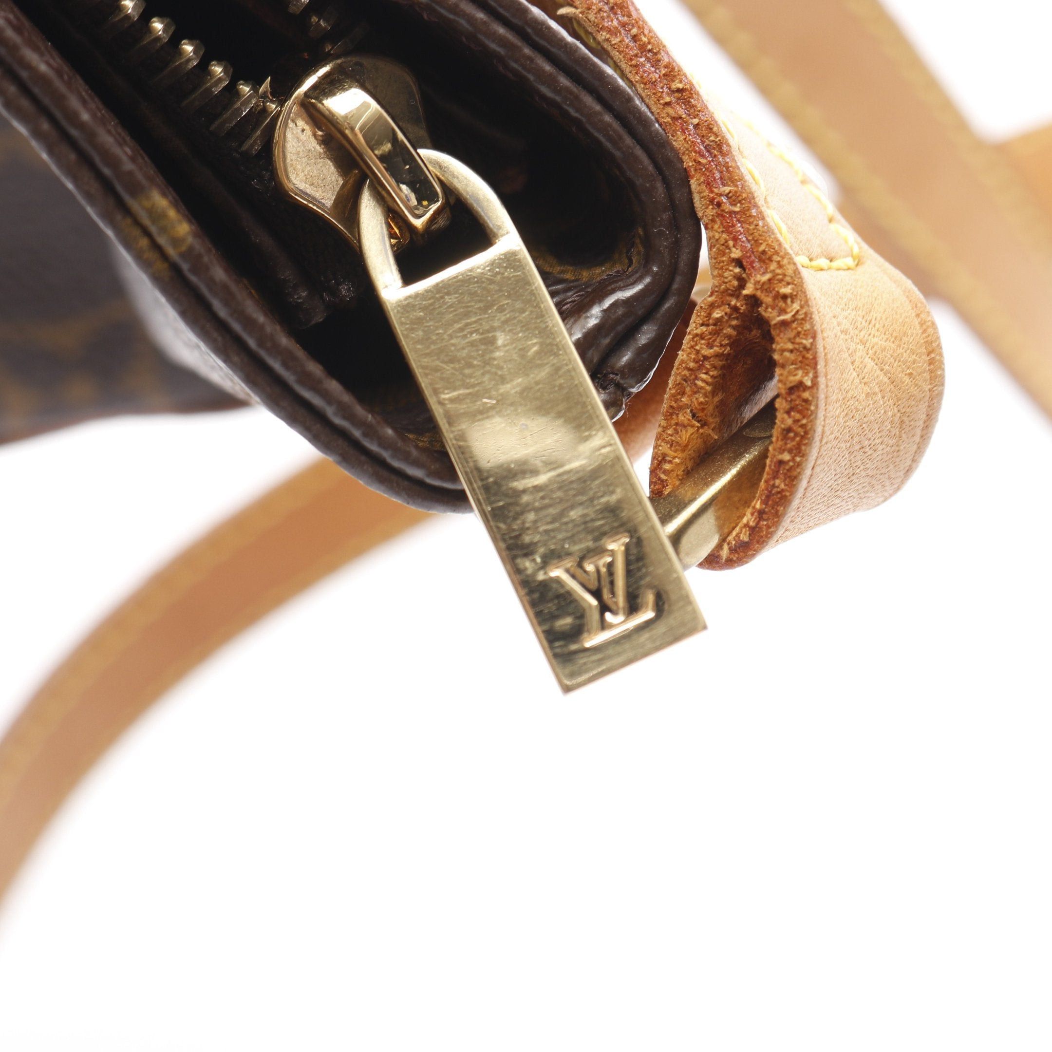 Louis Vuitton Louis Vuitton Trotteur Monogram Shoulder Bag Leather Brown Size ONE SIZE - 9 Thumbnail