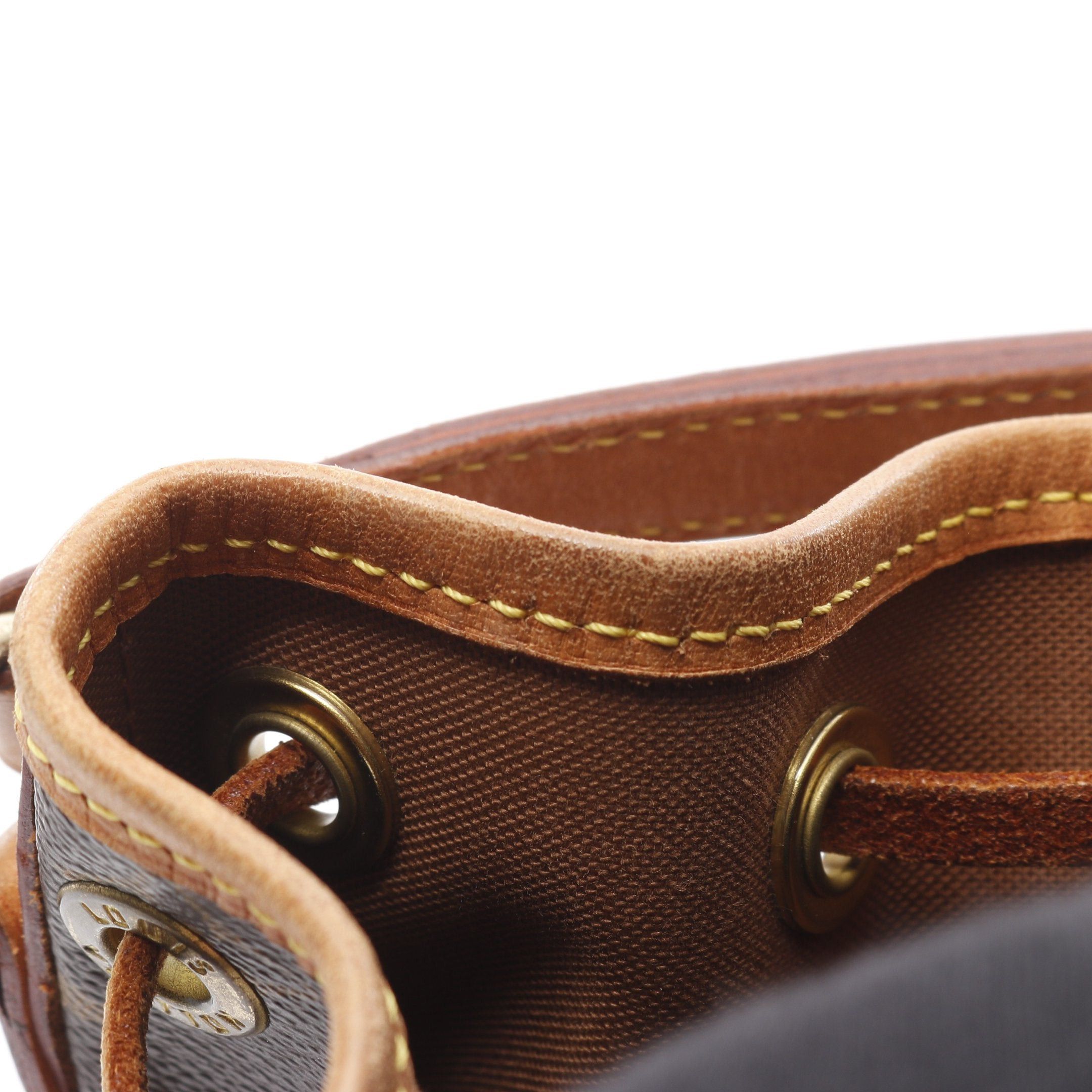 Louis Vuitton Louis Vuitton Mininoe Monogram Handbag Leather Brown Size ONE SIZE - 11 Thumbnail