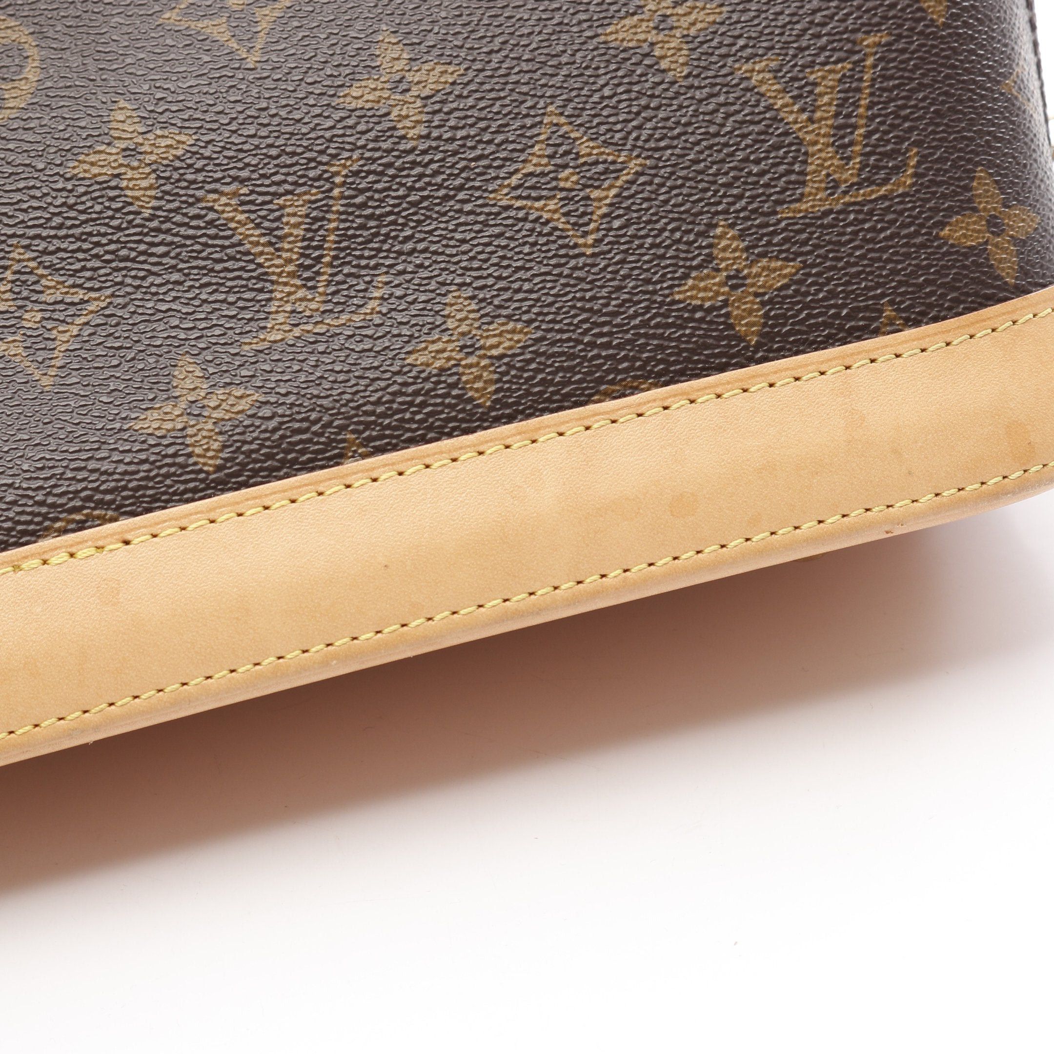 Louis Vuitton Louis Vuitton Alma Bb Monogram Handbag Leather Brown Size ONE SIZE - 8 Thumbnail