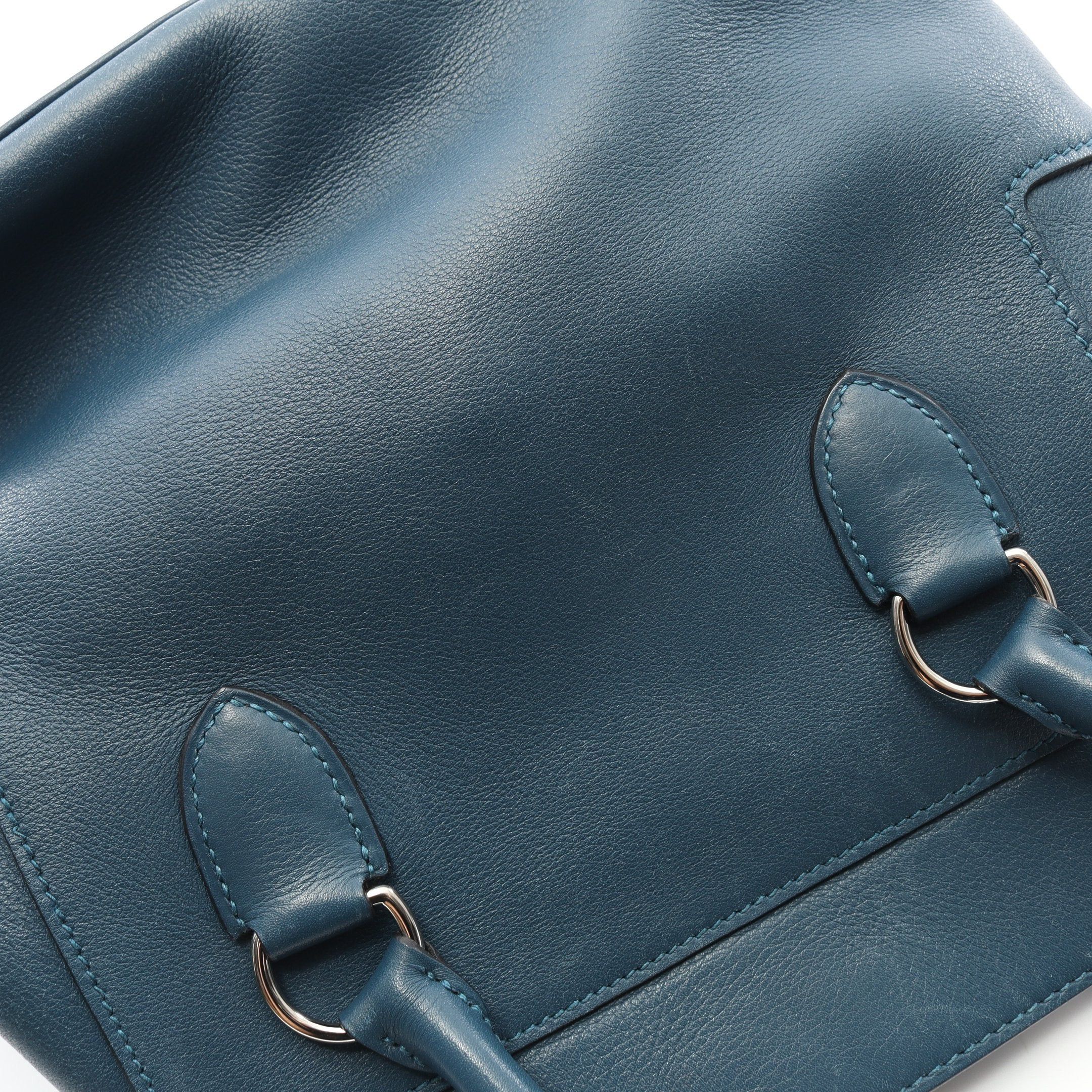Hermes Hermes Toolbox 20 Handbag Veau Swift Blue Silver Hardware Stamp Size ONE SIZE - 10 Thumbnail