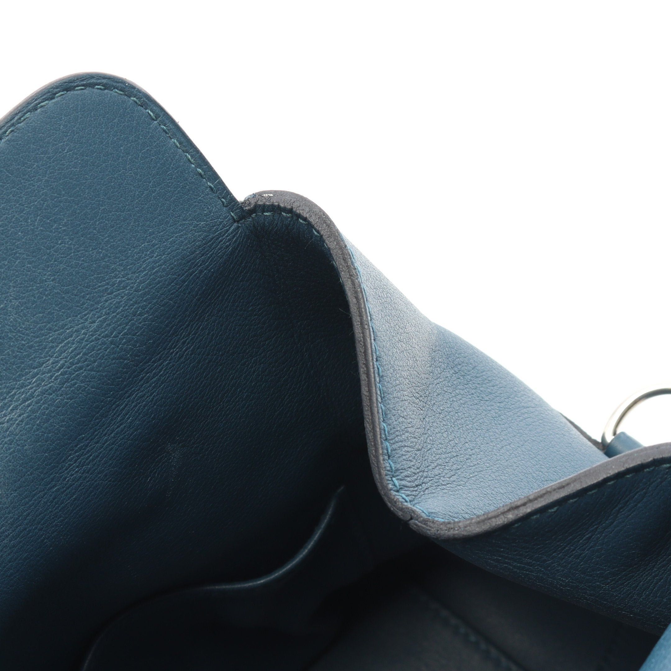 Hermes Hermes Toolbox 20 Handbag Veau Swift Blue Silver Hardware Stamp Size ONE SIZE - 6 Thumbnail