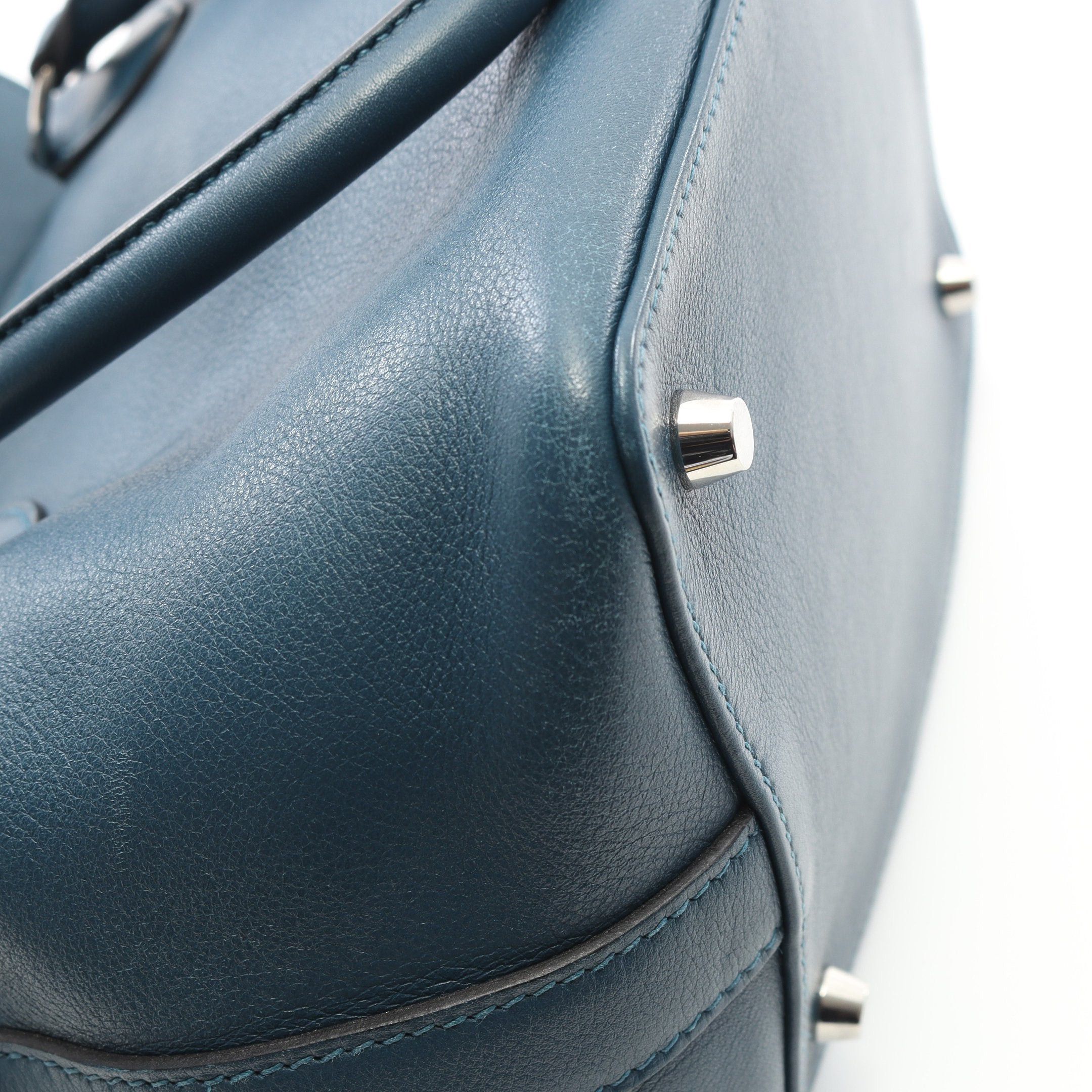 Hermes Hermes Toolbox 20 Handbag Veau Swift Blue Silver Hardware Stamp Size ONE SIZE - 8 Thumbnail