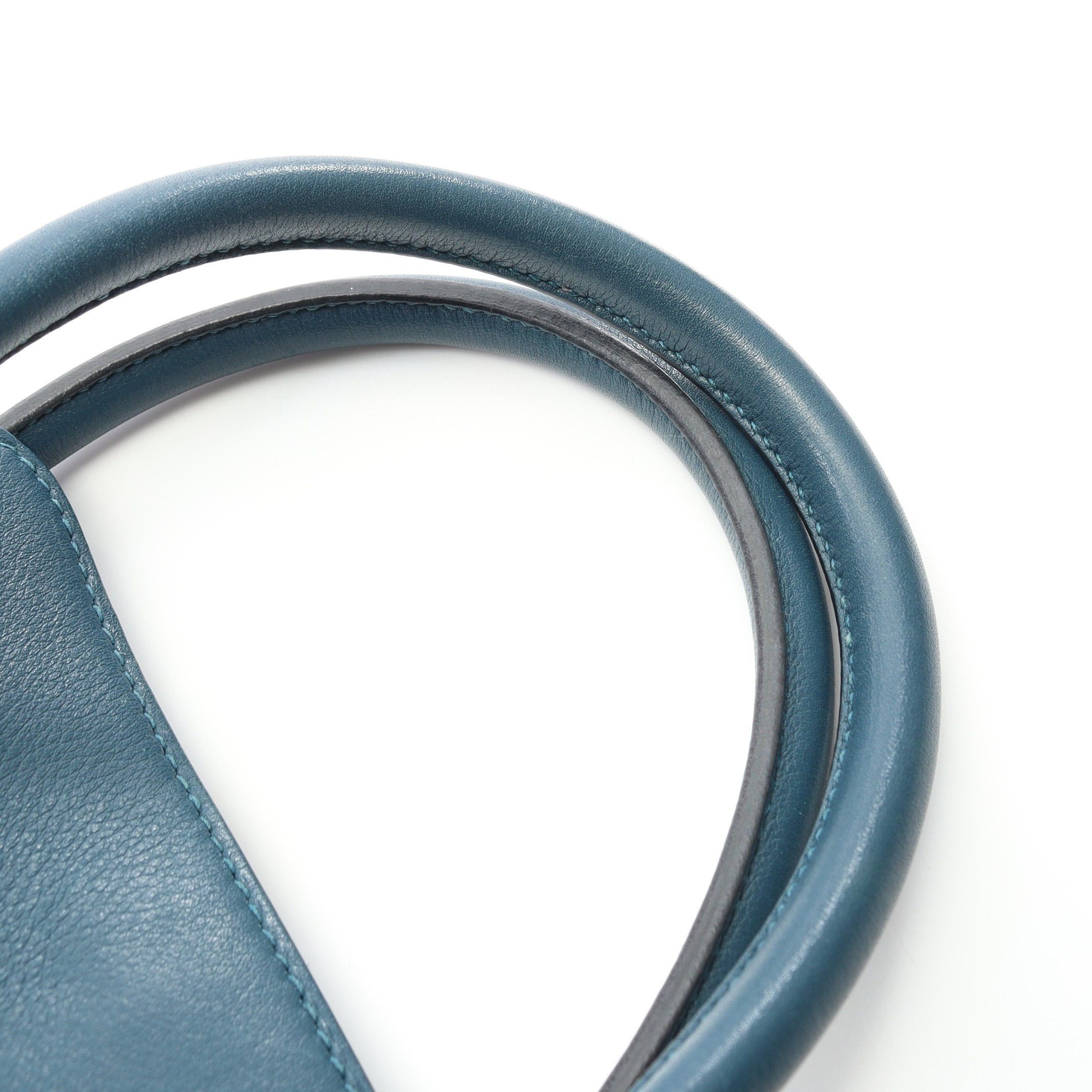 Hermes Hermes Toolbox 20 Handbag Veau Swift Blue Silver Hardware Stamp Size ONE SIZE - 11 Thumbnail