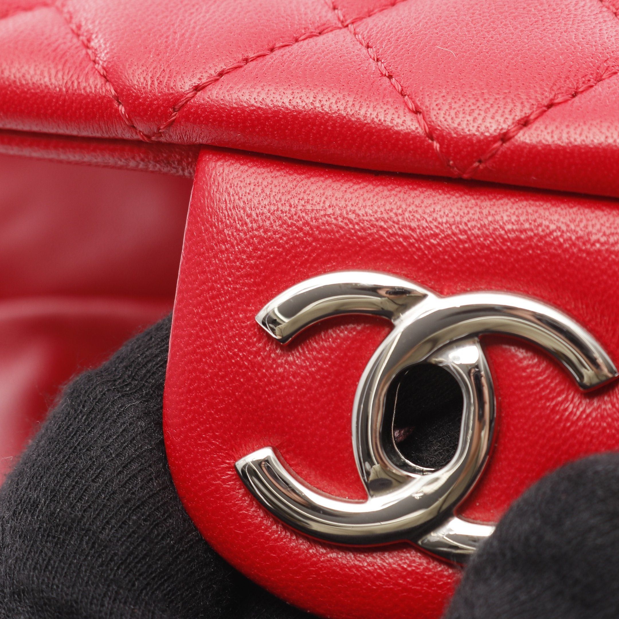 Chanel Chanel Urban Spirit Large Matelasse Backpack Rucksack Lambskin Red Silver Hardware Size ONE SIZE - 8 Thumbnail