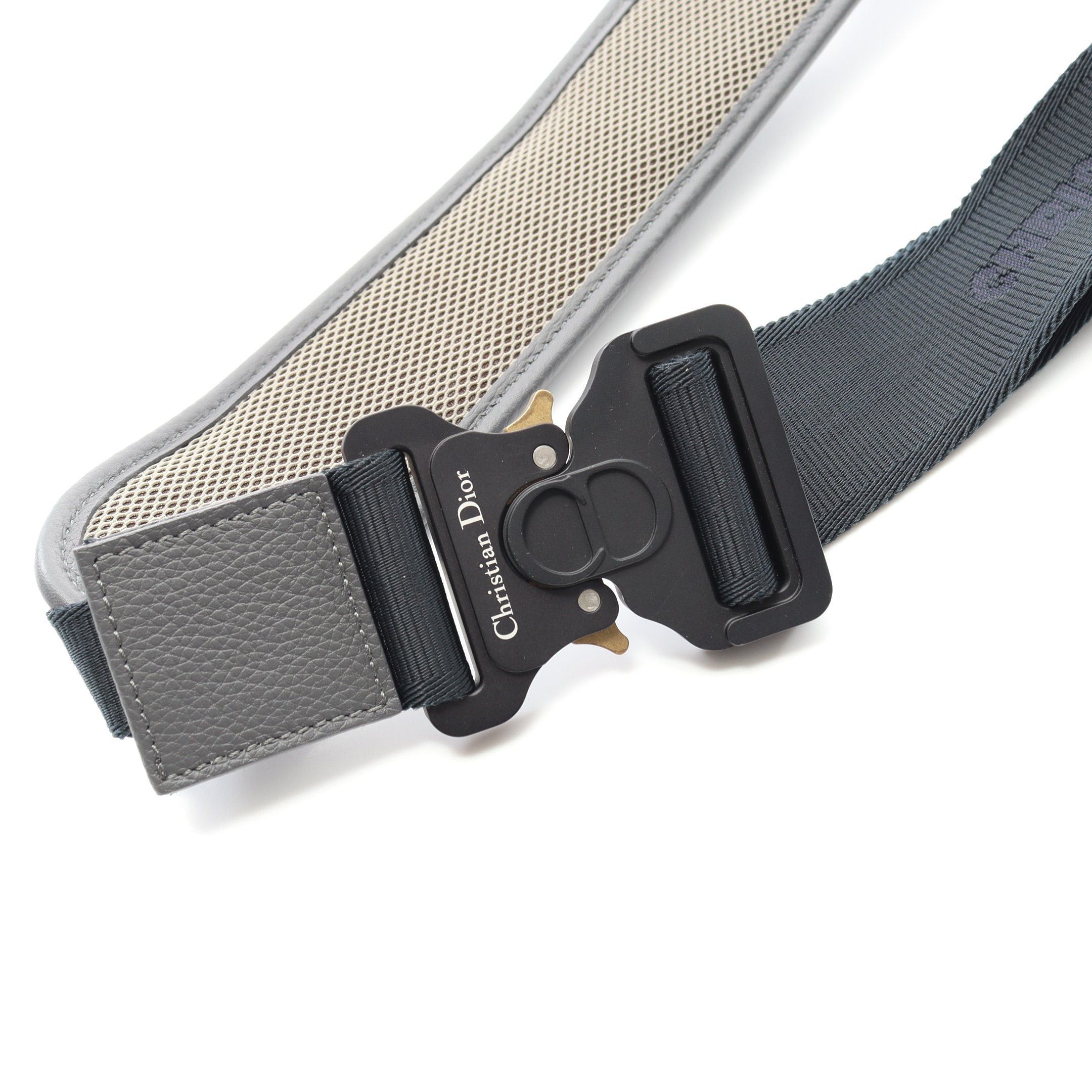Dior Dior Christian Dior * Sacai Saddle Mini Bag Body Nylon Leather Khaki Green Dark Navy Size ONE SIZE - 6 Thumbnail