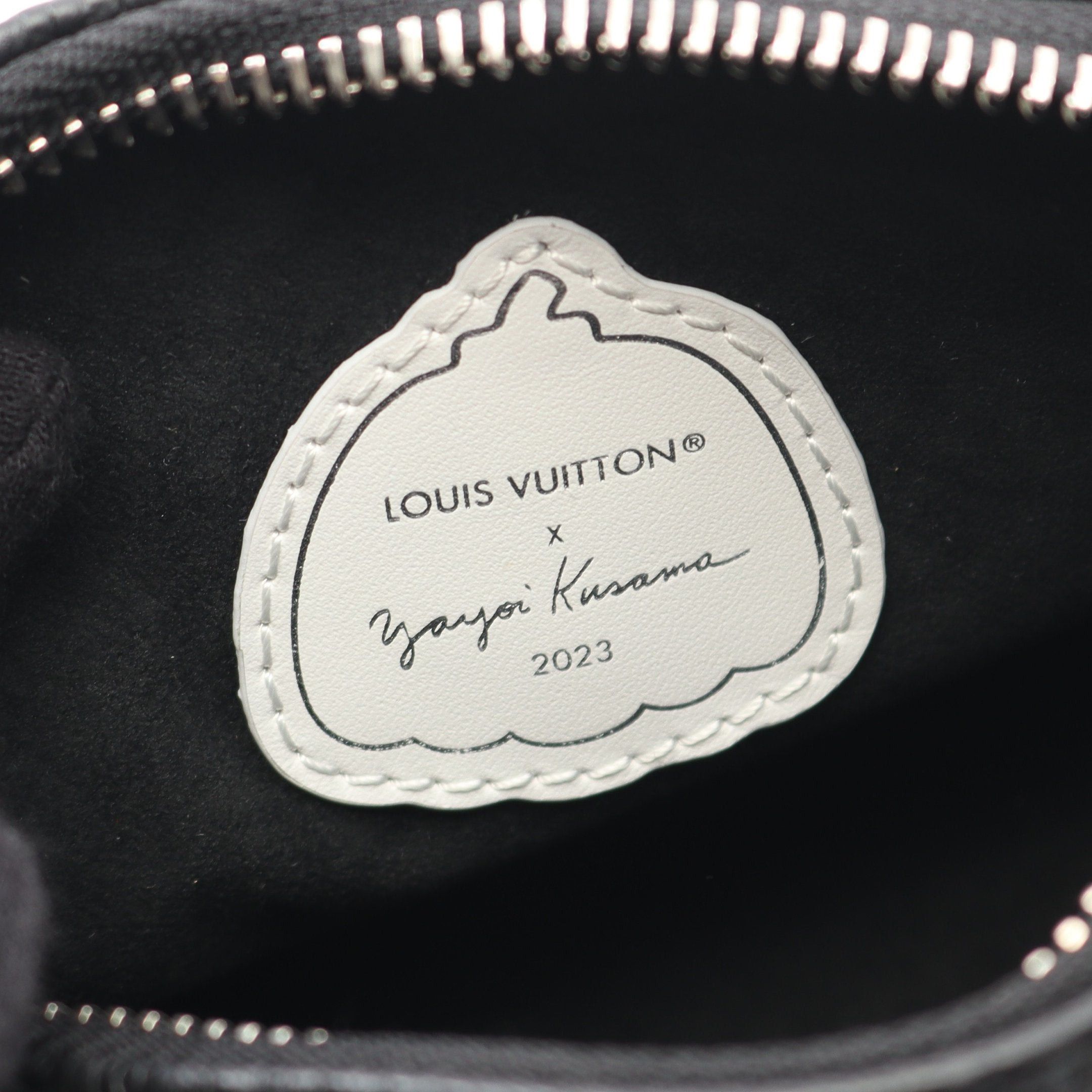 Louis Vuitton Louis Vuitton Louis Vuitton * Yayoi Kusama Nano Speedy Infinity Dot Shoulder Bag Leather Black White Size ONE SIZE - 4 Thumbnail