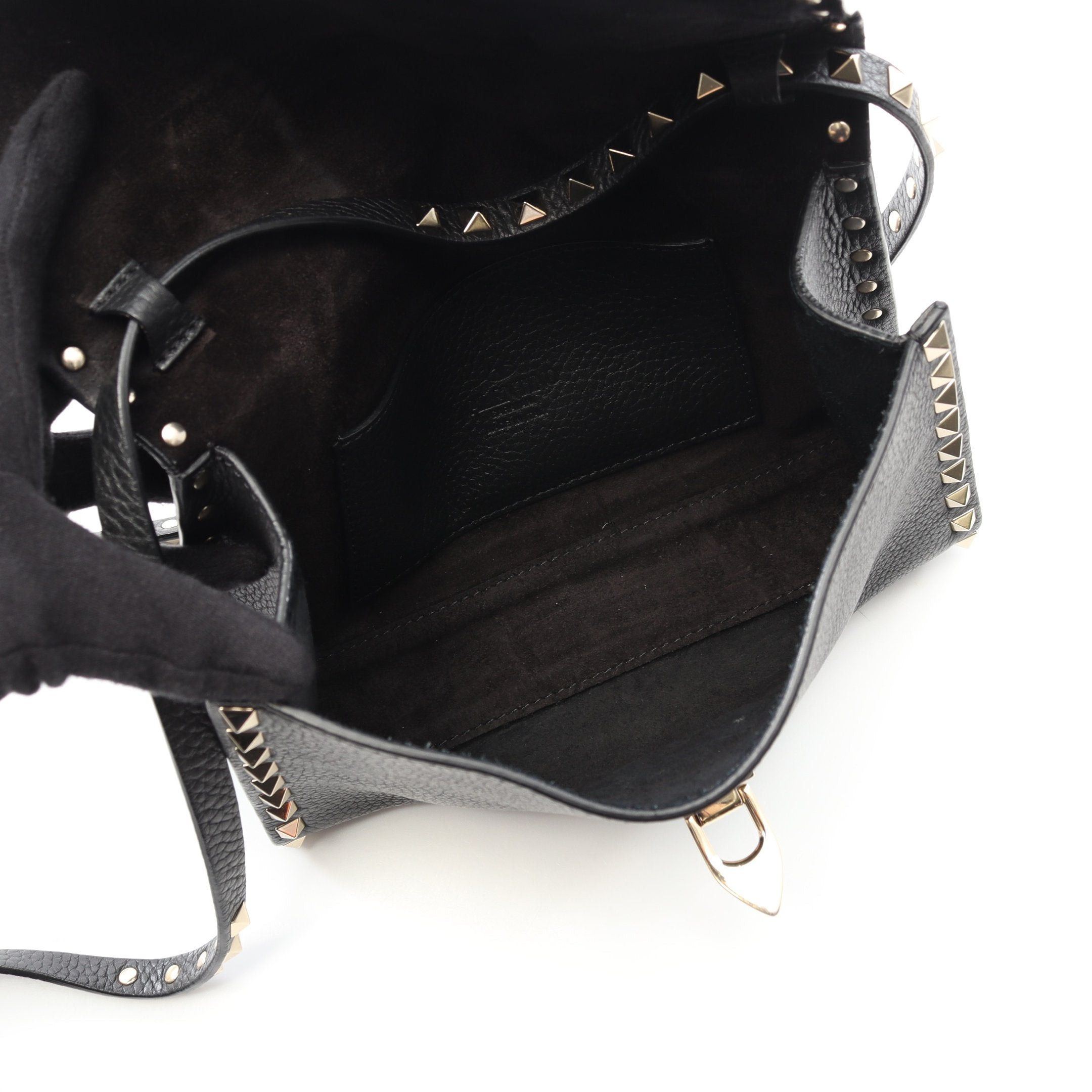 Valentino Valentino Rockstud Shoulder Bag Leather Black Size ONE SIZE - 3 Thumbnail
