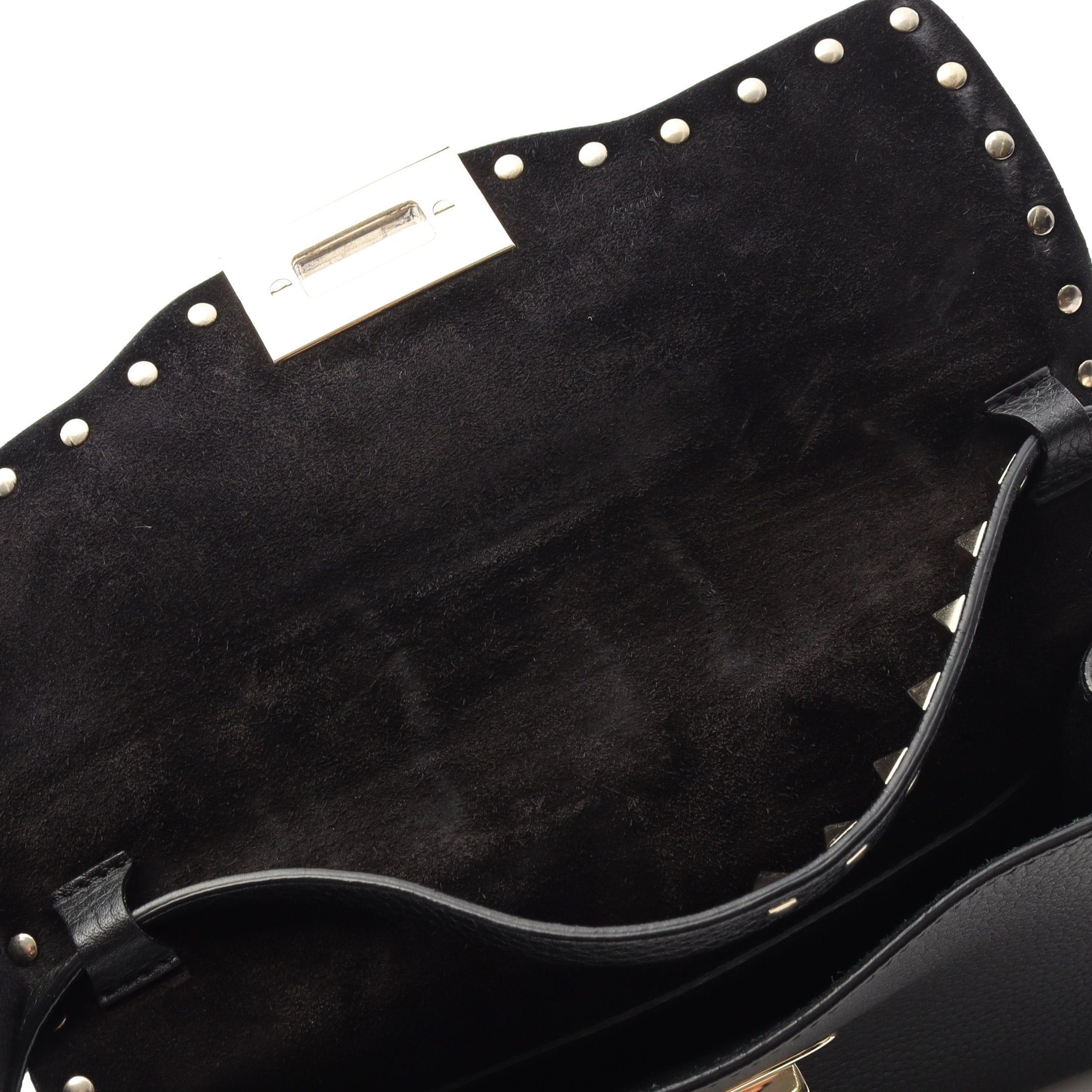 Valentino Valentino Rockstud Shoulder Bag Leather Black Size ONE SIZE - 8 Thumbnail