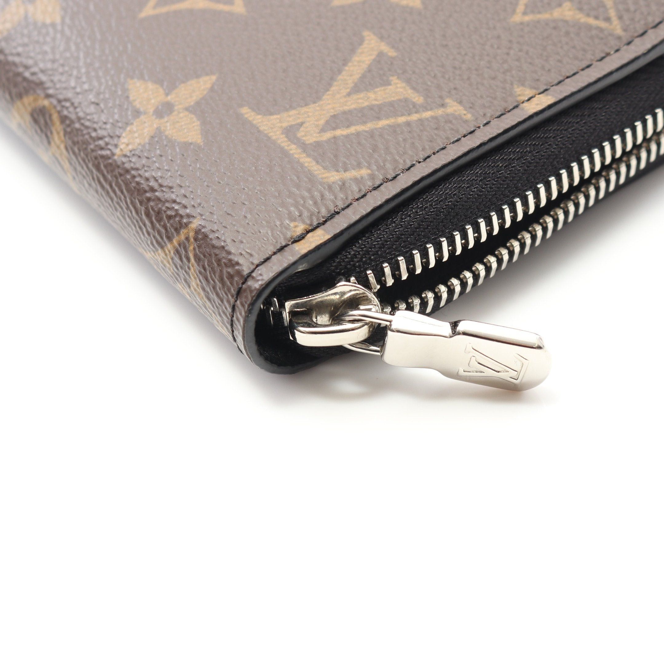 Louis Vuitton Louis Vuitton Zippy Dragonne Monogram Macassar L-Shaped Zipper Long Wallet Leather Brown Black Size ONE SIZE - 6 Thumbnail