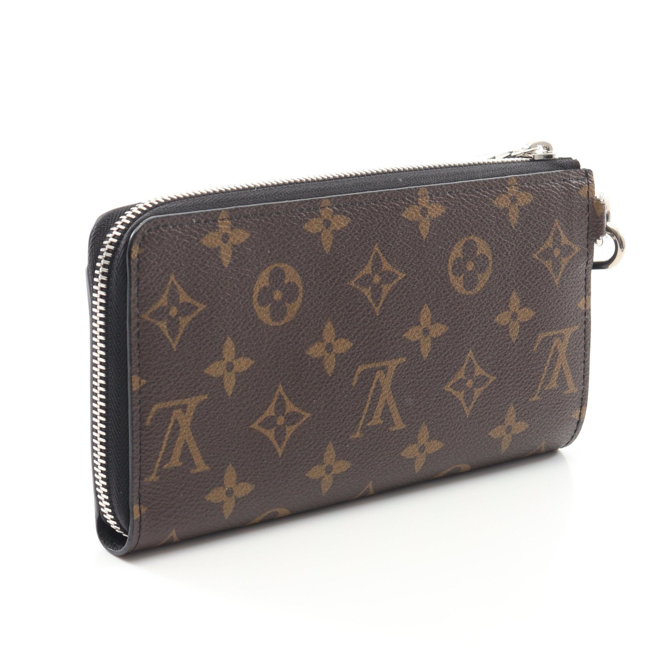 Louis Vuitton Louis Vuitton Zippy Dragonne Monogram Macassar L-Shaped Zipper Long Wallet Leather Brown Black Size ONE SIZE - 2 Thumbnail