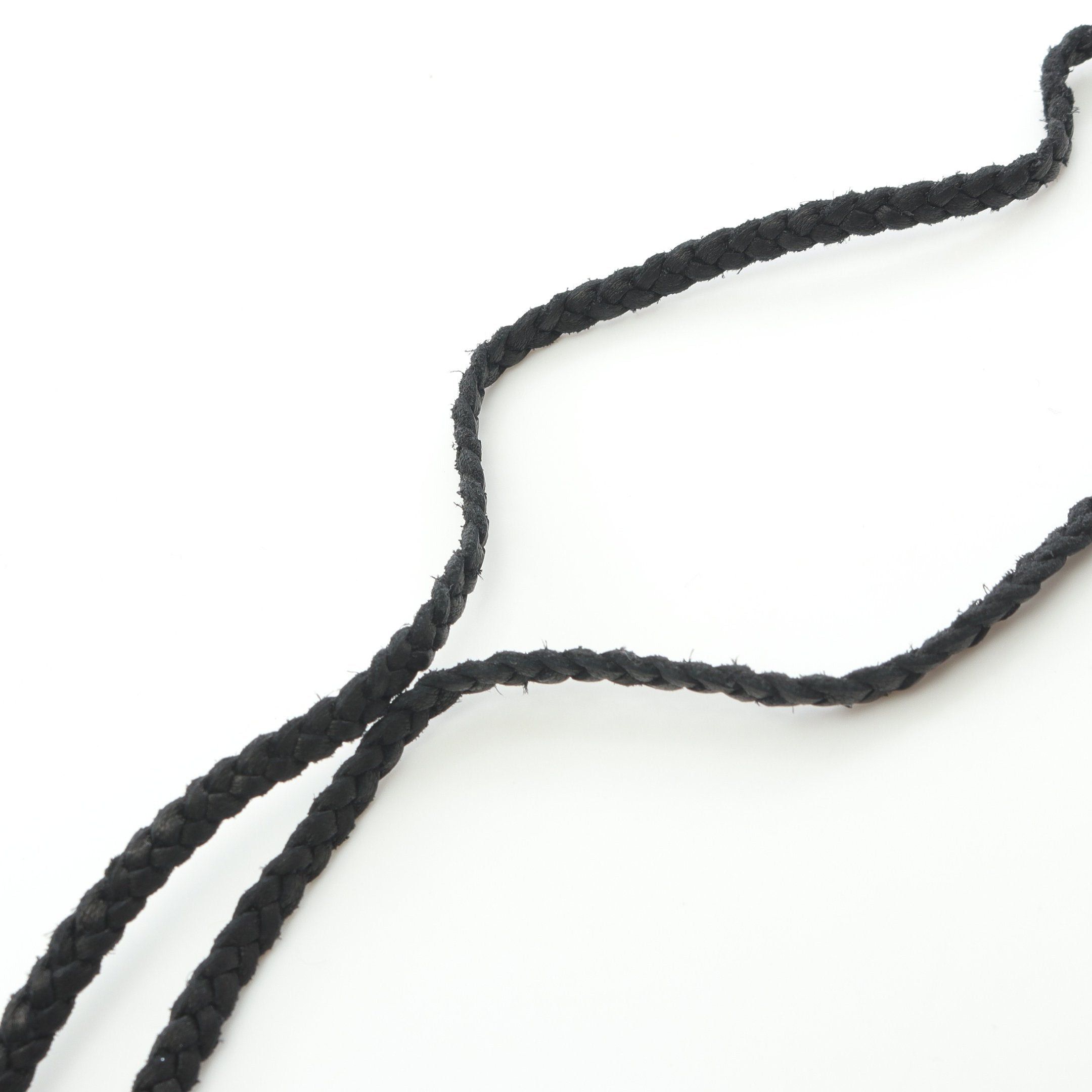 Chrome Hearts Chrome Hearts Leather Braid Scroll Blade Necklace Sv925 Black Silver Size ONE SIZE - 4 Thumbnail