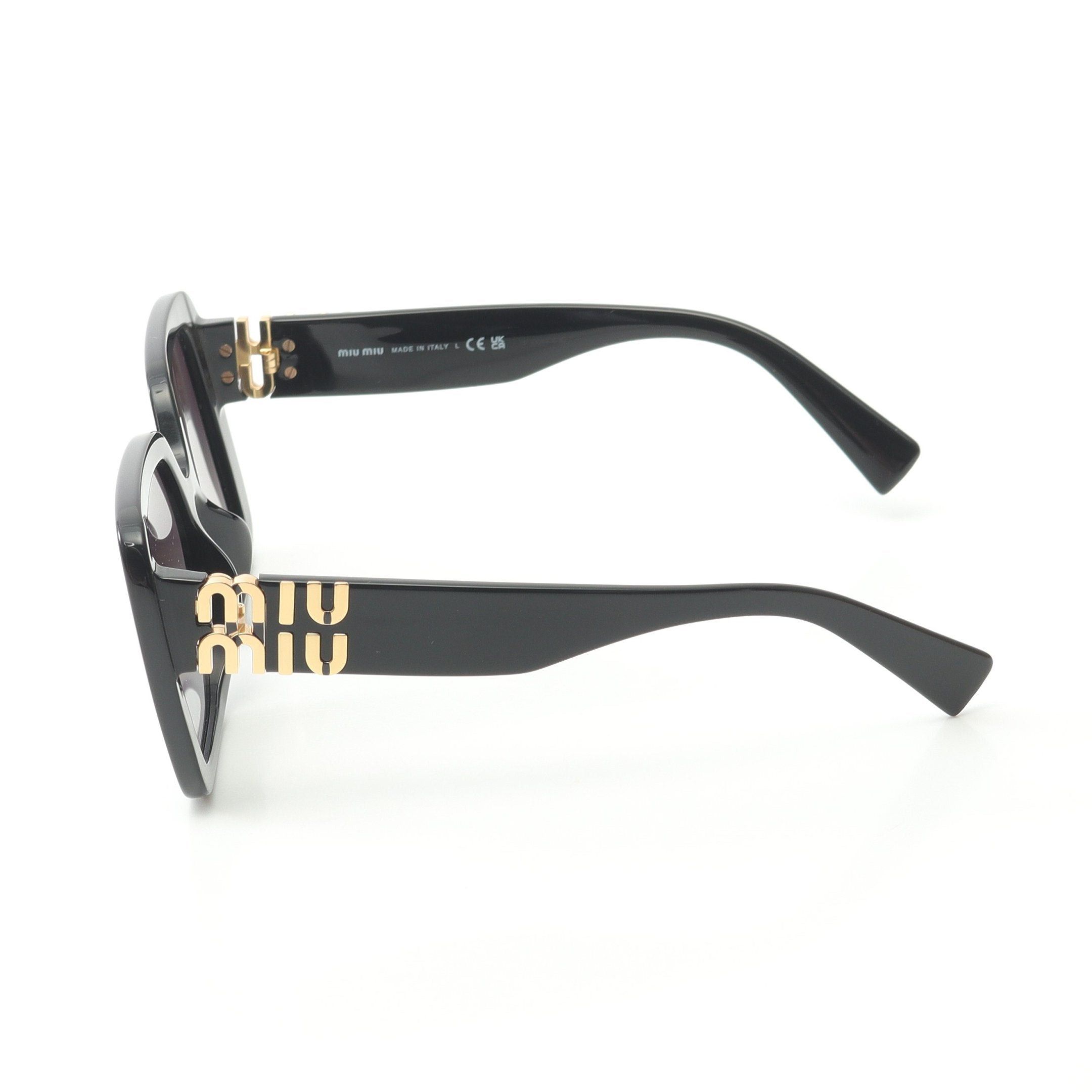 Miu Miu Miu Miu Mew Glimpse Sunglasses Gp Black Gold Size ONE SIZE - 3 Thumbnail