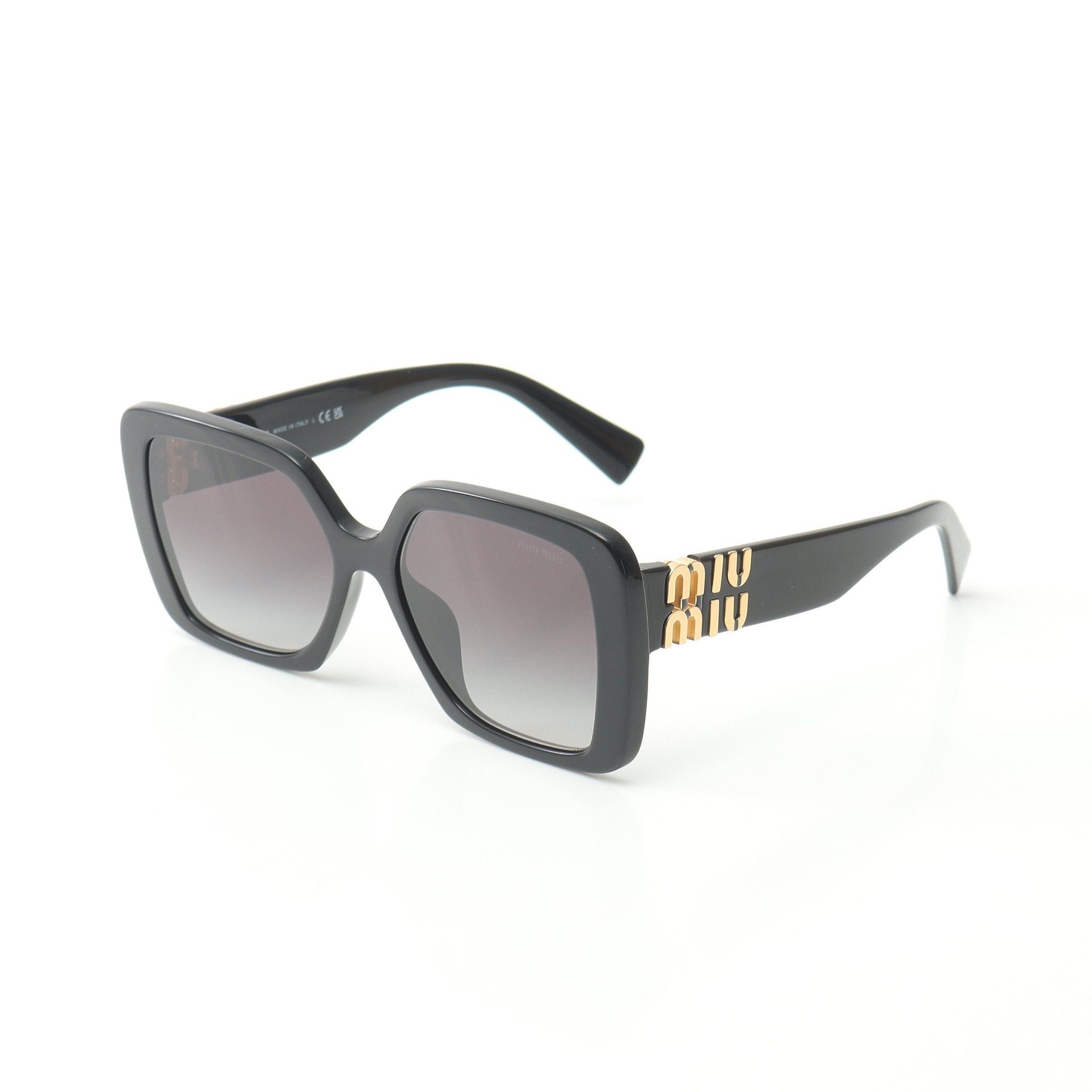 Miu Miu Miu Miu Mew Glimpse Sunglasses Gp Black Gold Size ONE SIZE - 2 Thumbnail