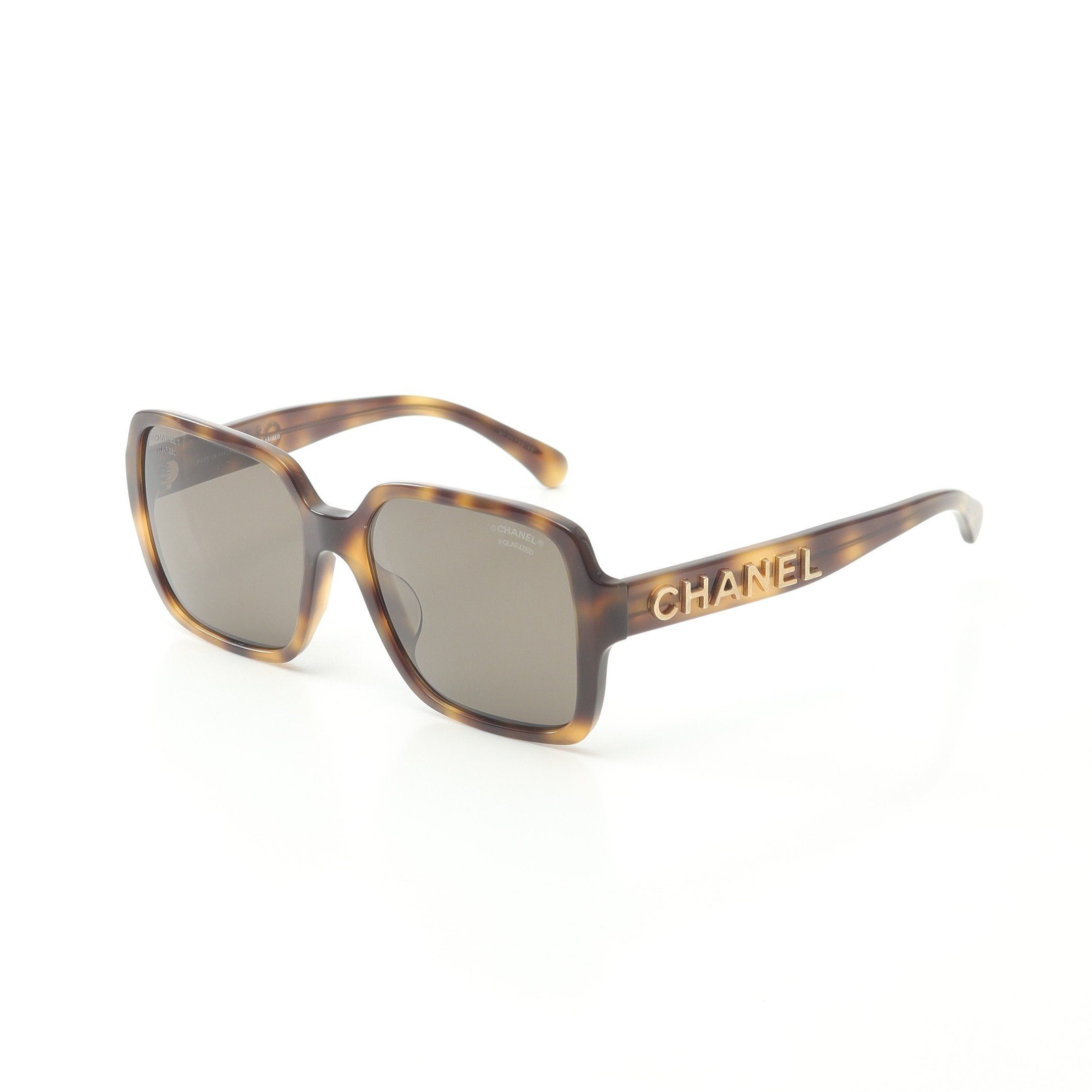 Chanel Chanel Sunglasses Tortoiseshell Pattern Logo Beige Brown Size ONE SIZE - 2 Thumbnail