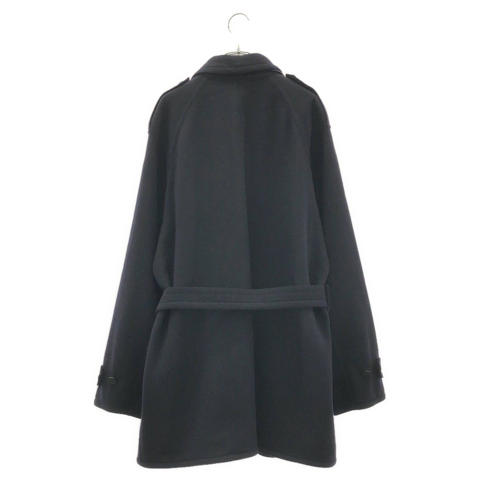 Hermes Hermes Coat Trench Cashmere Navy Size ONE SIZE - 2 Thumbnail