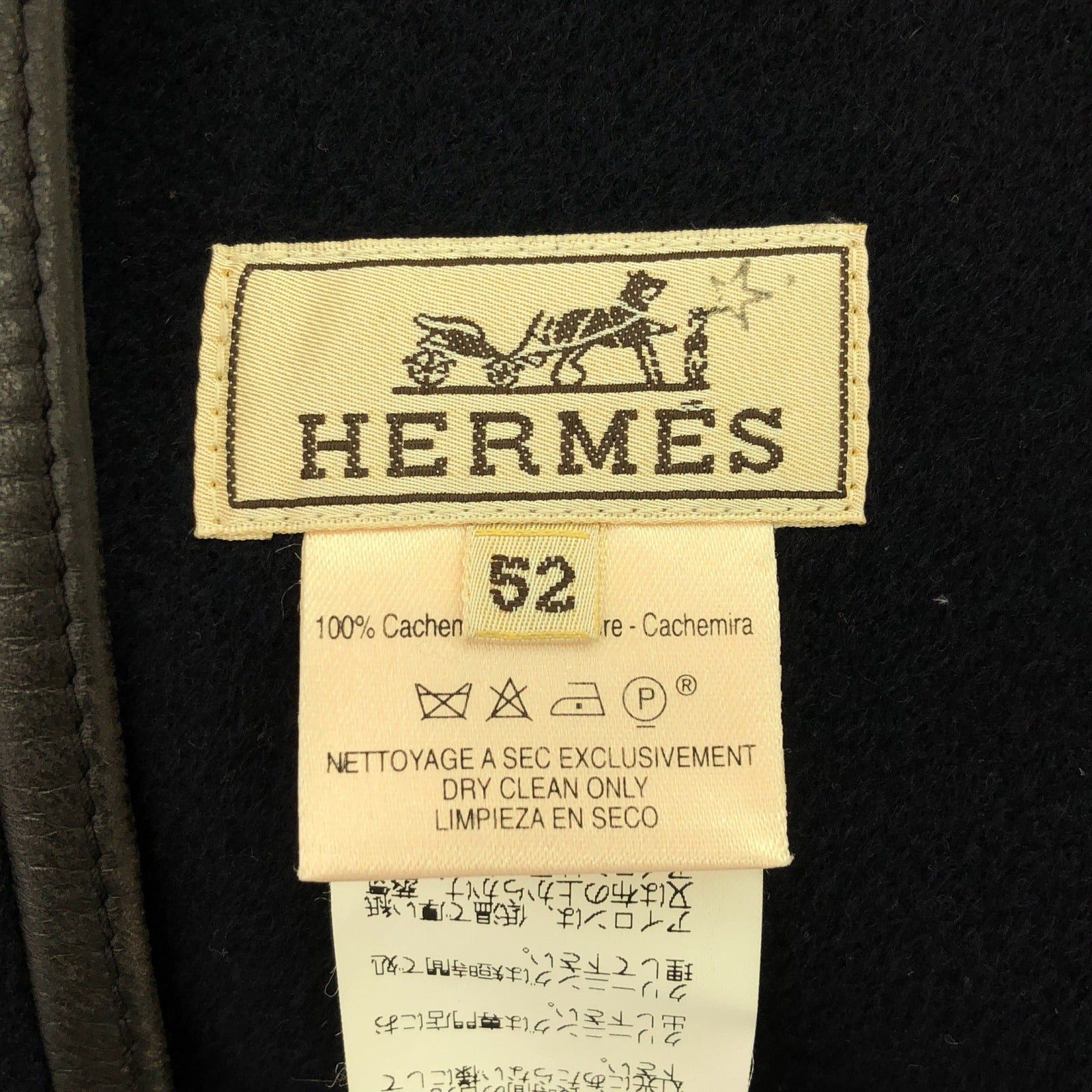 Hermes Hermes Coat Trench Cashmere Navy Size ONE SIZE - 5 Thumbnail
