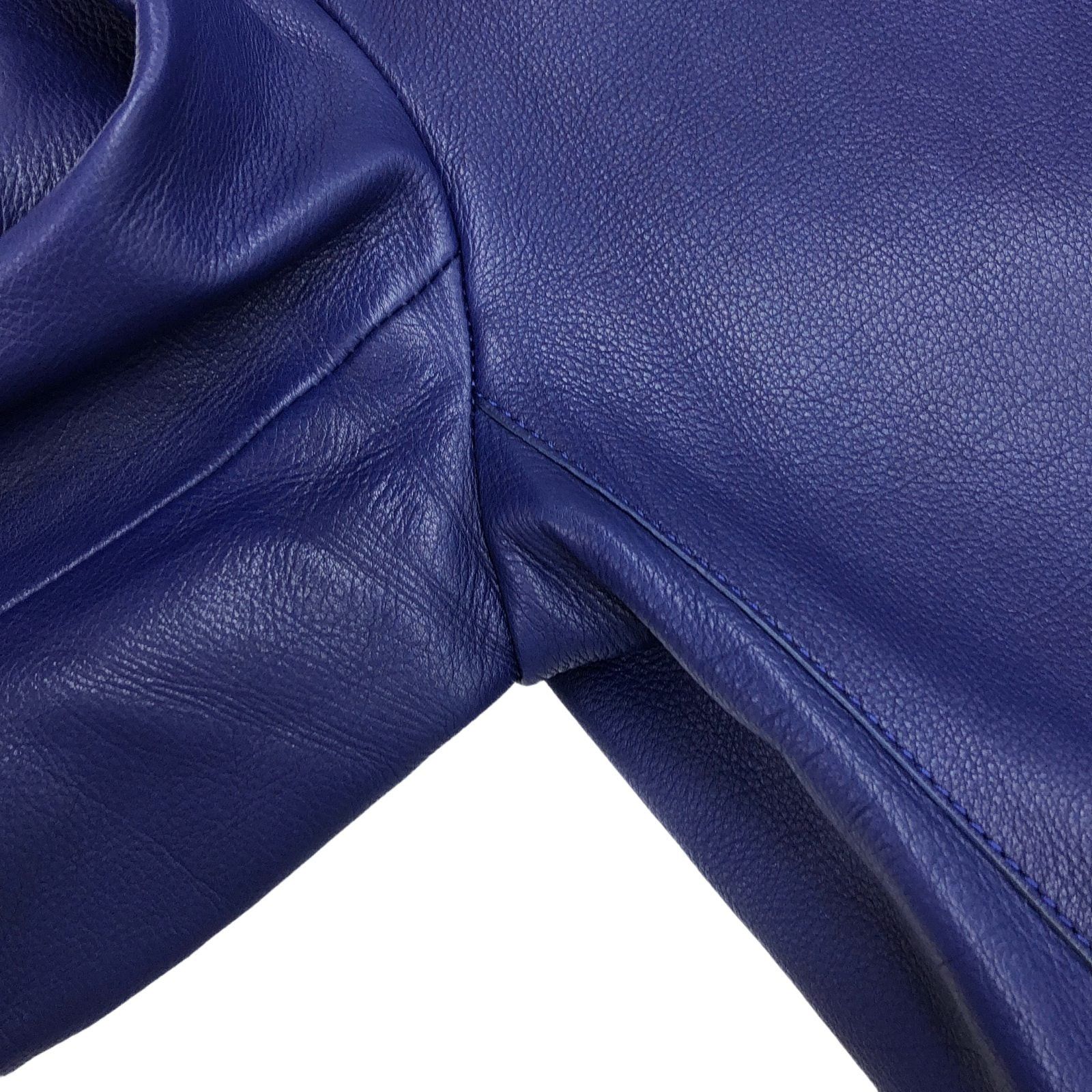 Hermes Hermes Coat Calfskin (Cowhide) Blue Size ONE SIZE - 9 Thumbnail