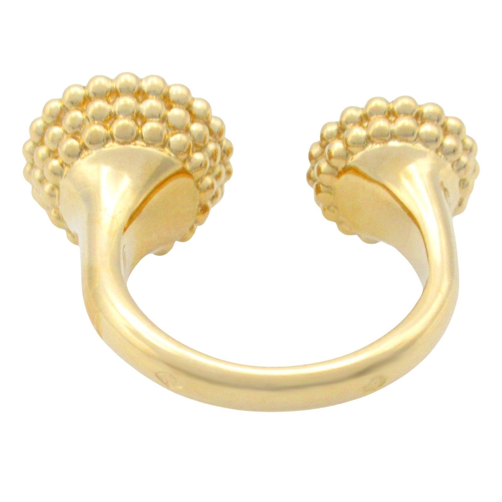 Van Cleef & Arpels Van Cleef Arpels Kurul Entree Les Door Ring Malachite Diamond K18 (Yellow Gold) Green Clear Size ONE SIZE - 3 Thumbnail